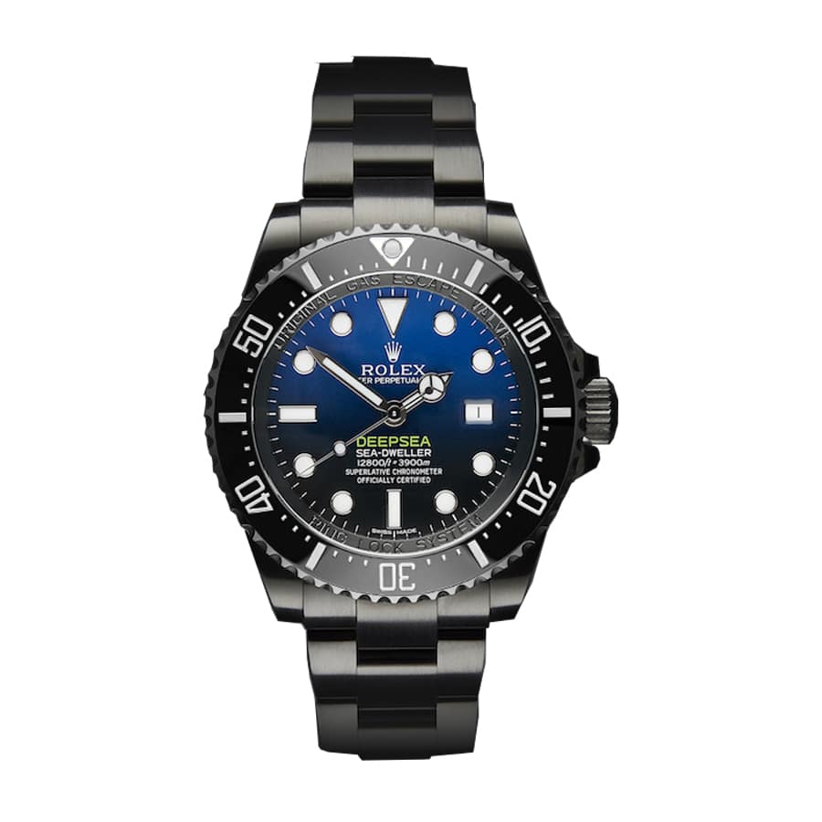 Rolex Deepsea Sea-Dweller Black PVD 116660 D-Blue Oyster Replica - Elite Watch Atelier