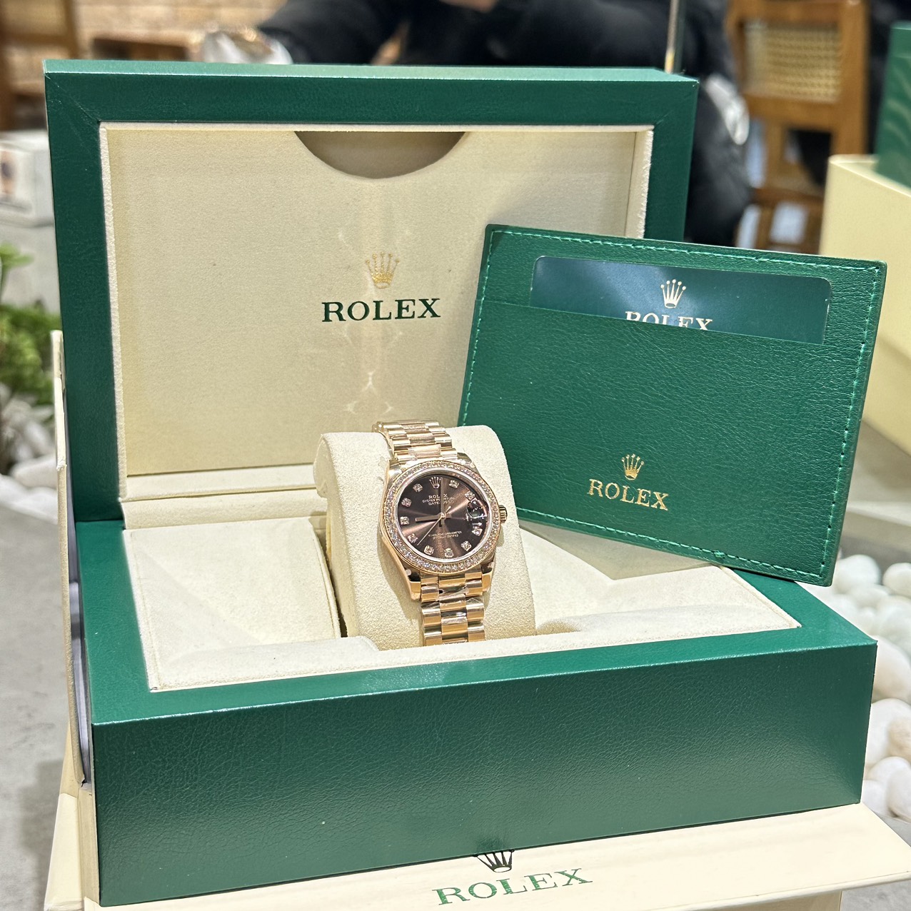 Rolex DateJust Super Fake Watch Chocolate Dial Oyster Strap BP Factory 31mm - Elite Watch Atelier