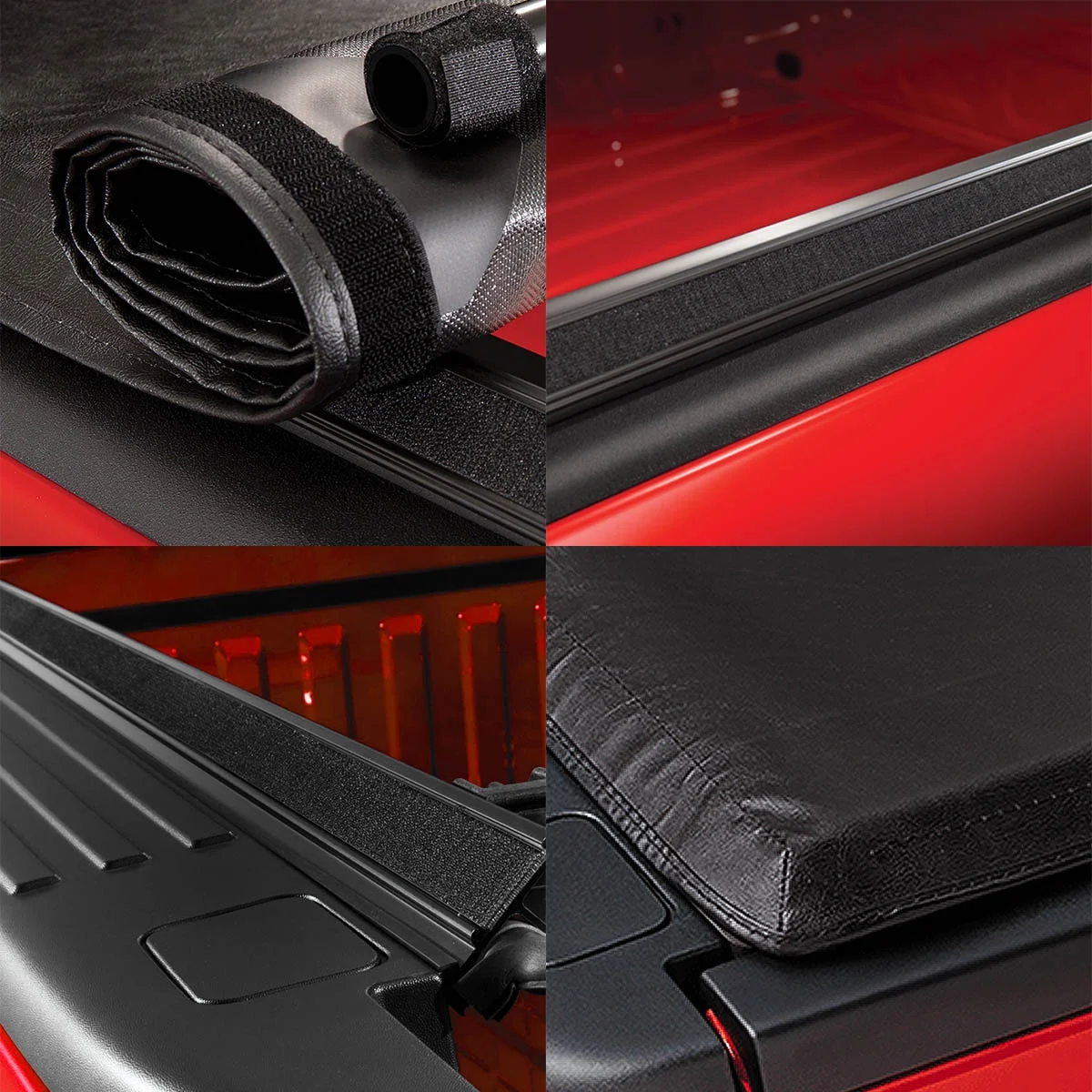 Auto Drive Soft Roll up Truck Bed Tonneau Cover Fits 1999-2006, 07 Classic Silverado / Sierra 1500 2500 HD 3500 HD 6.5FT Bed (78") - Image 10