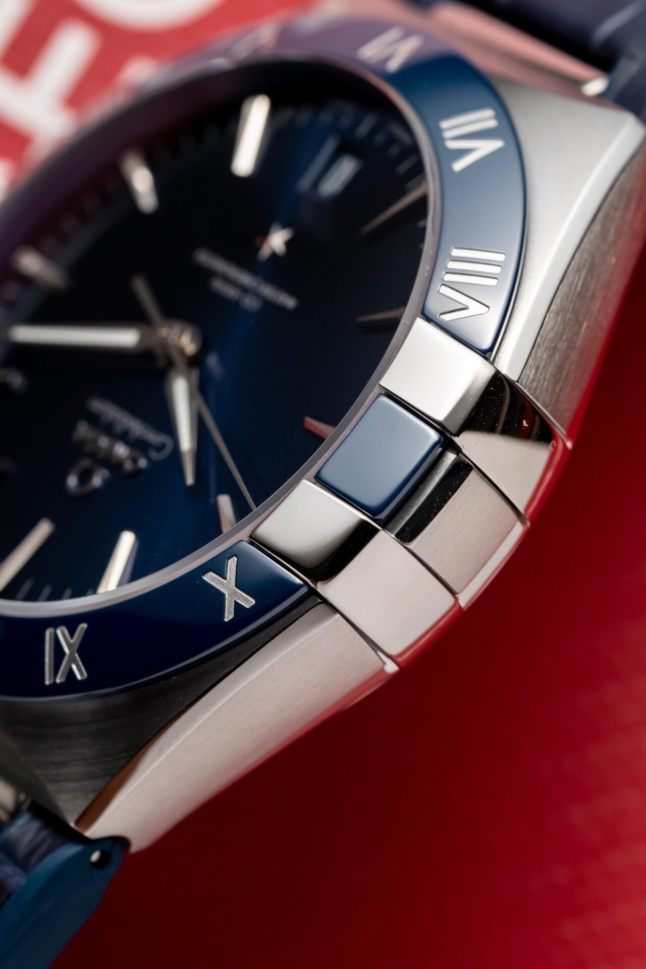 Omega Constellation Replica 11 Watch Blue Dial Leather Strap 41mm - Top club