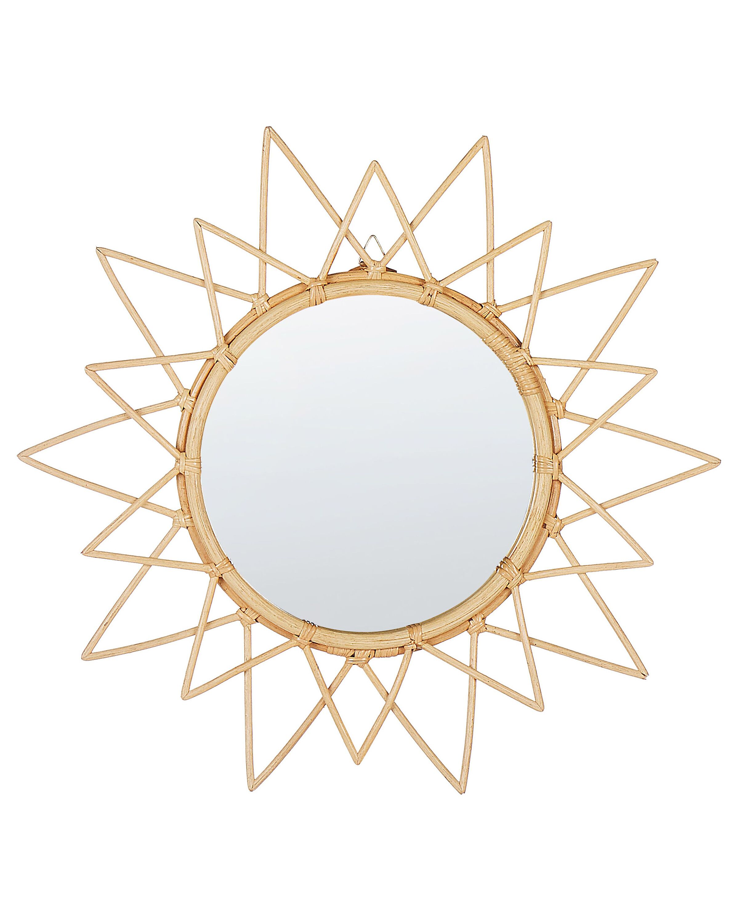Wall Mirror AROEK 61 cm 61 cm Rattan Natural