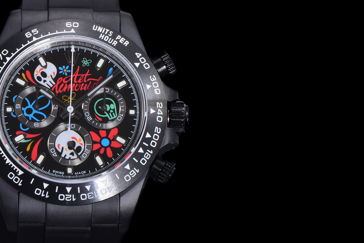 Rolex Daytona-AET x ROLEX x Picasso Crossover-Charles the Great-Black(1:1 replica) - Top club