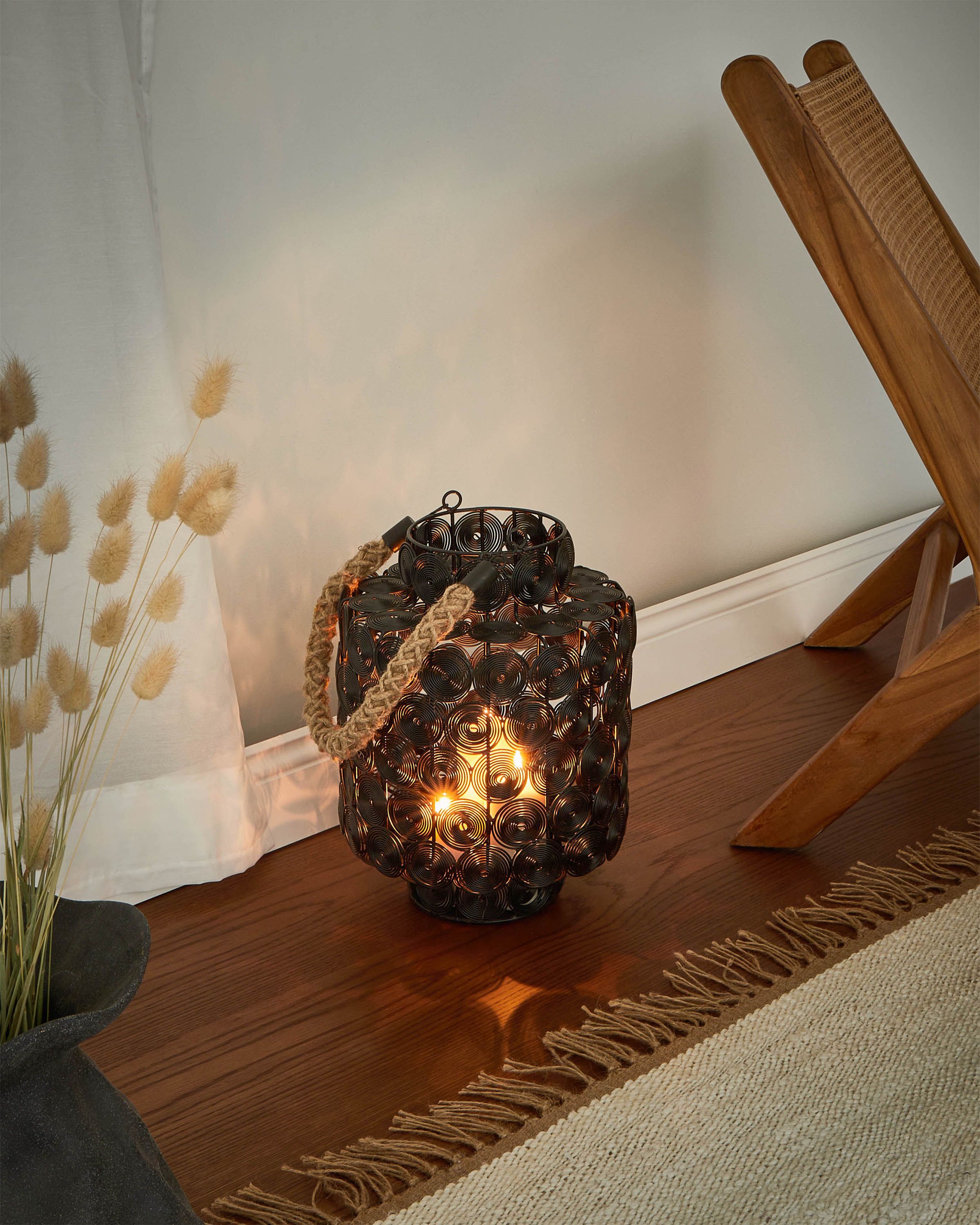 Lantern MMOJSTIR Metal 35 cm Black
