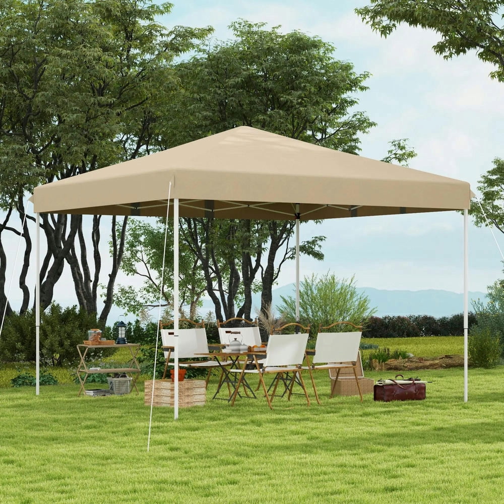 Barara King Outdoor Canopy Tent, Patio Portable Canopy,13' x 13' Pop Up Canopy Tent with Height Adjustable, Carry Bag for Outdoor, Garden, Patio, Beige