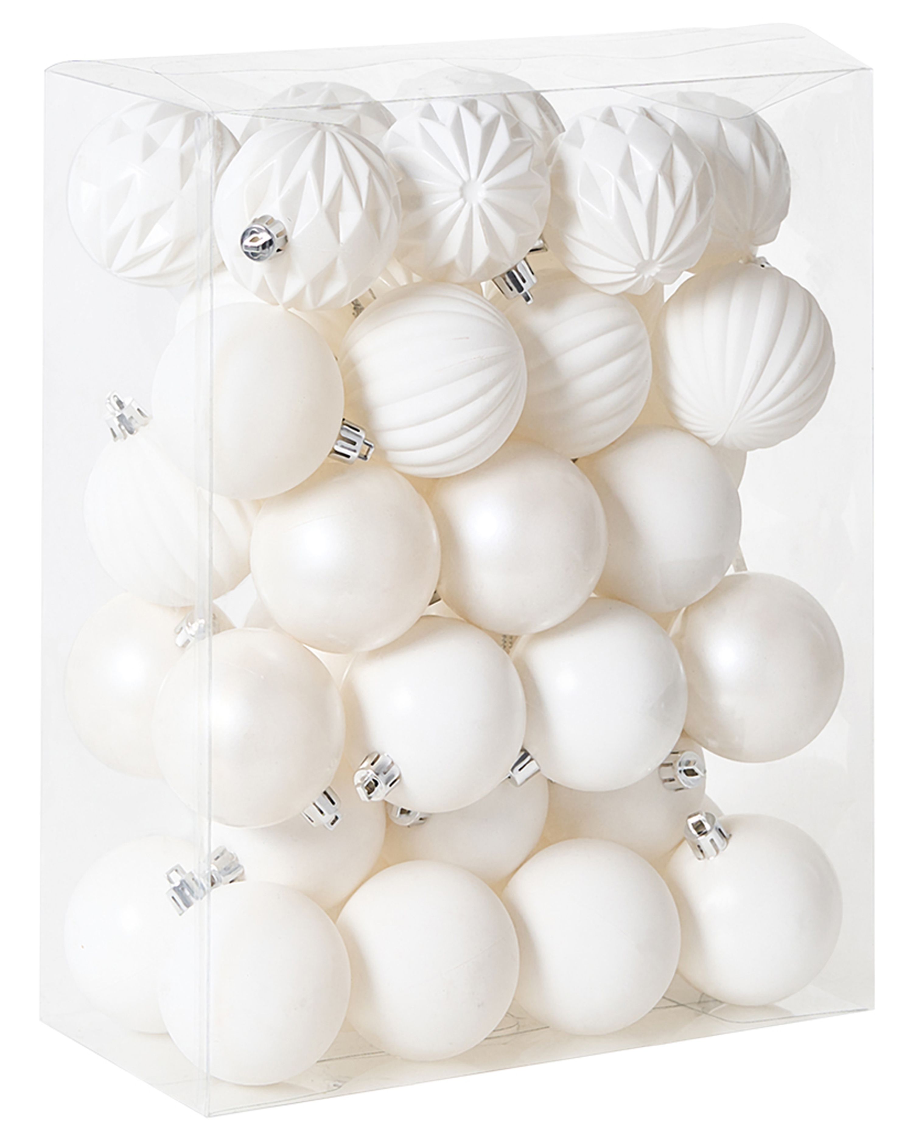Set of 40 Baubles SAIMAA Off-White