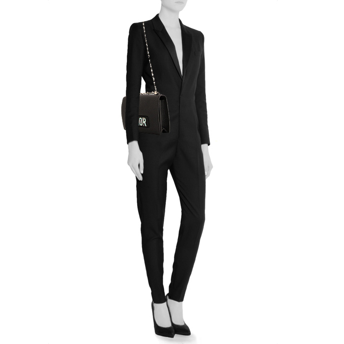Dior J'Adior handbag in black grained leather1:1High-quality replica