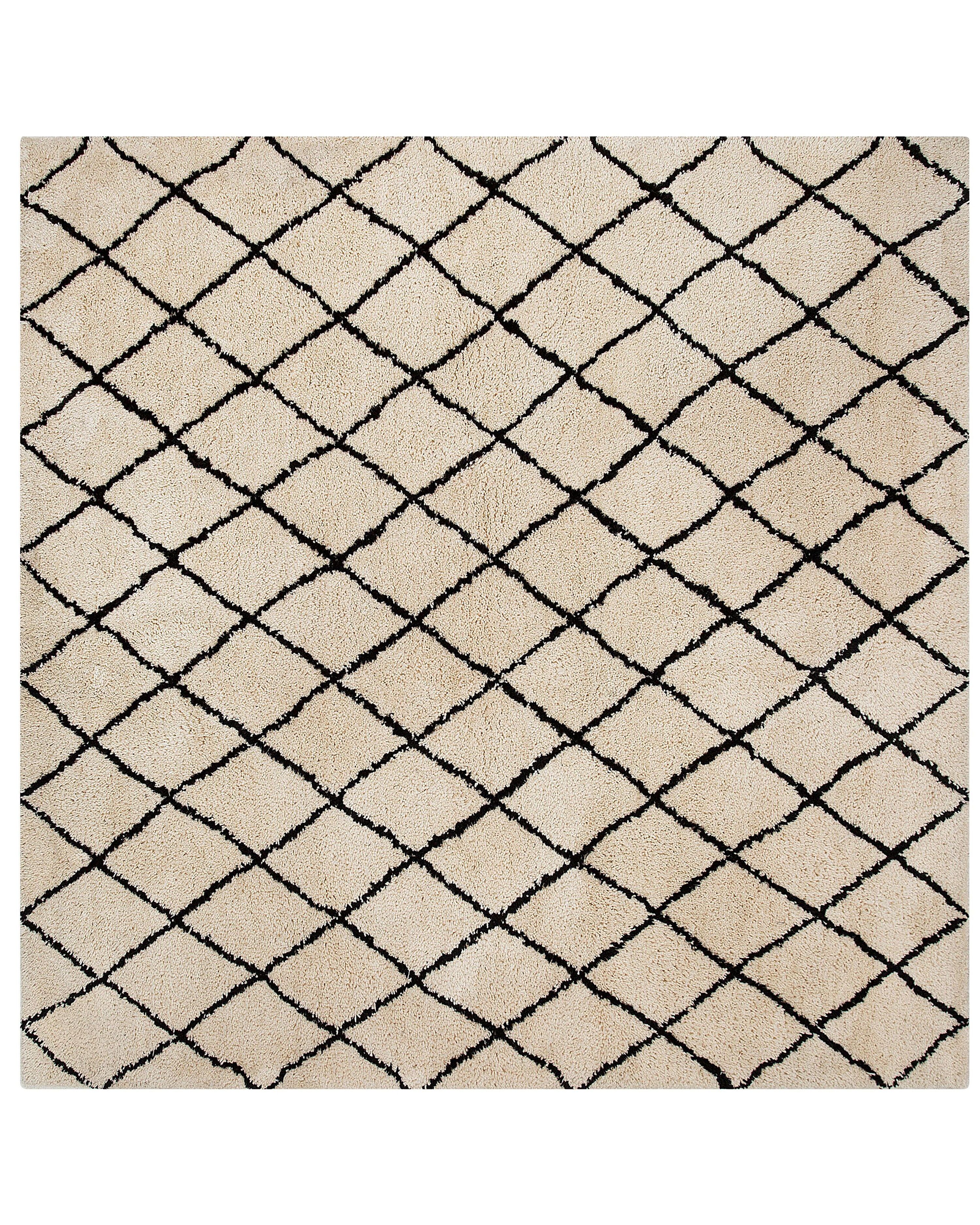 Rug MIDYAT Beige 200 x 200 cm