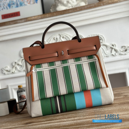 Hermès Herbag Zip 31 Bag | 31x25x10 cm | Luxury Canvas & Leather Shoulder Bag for Women | Spacious Everyday Hermès Tote1:1High-quality replica