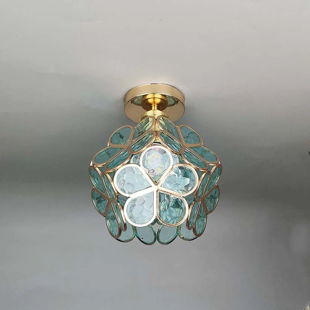 PetalLicht - Glazen Lamp met Bloemdesign