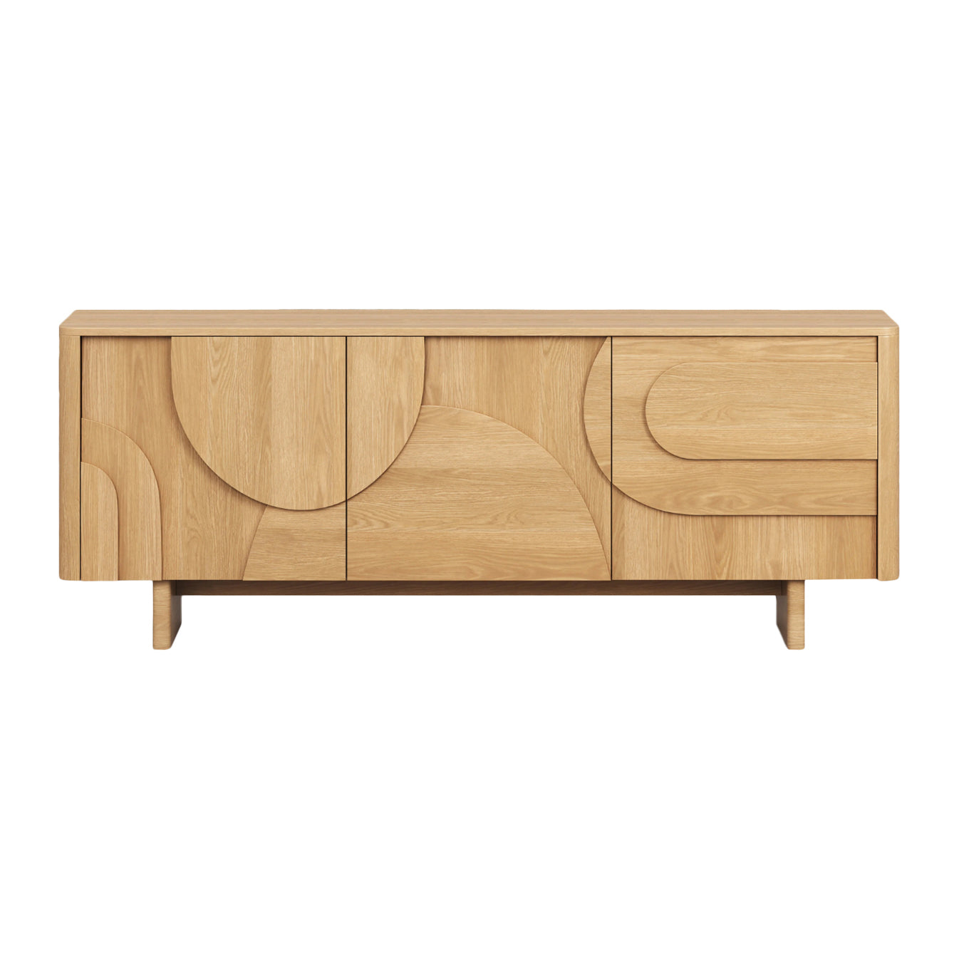 Blokker Brikk Dressoir B 200 cm - Eiken / Naturel