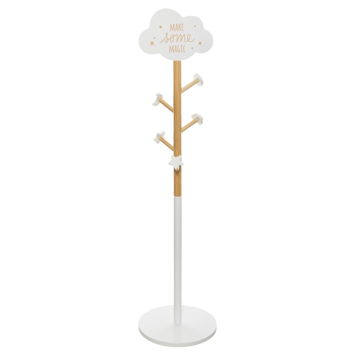 Kids coat rack "Cloud" White, H.135 cm
