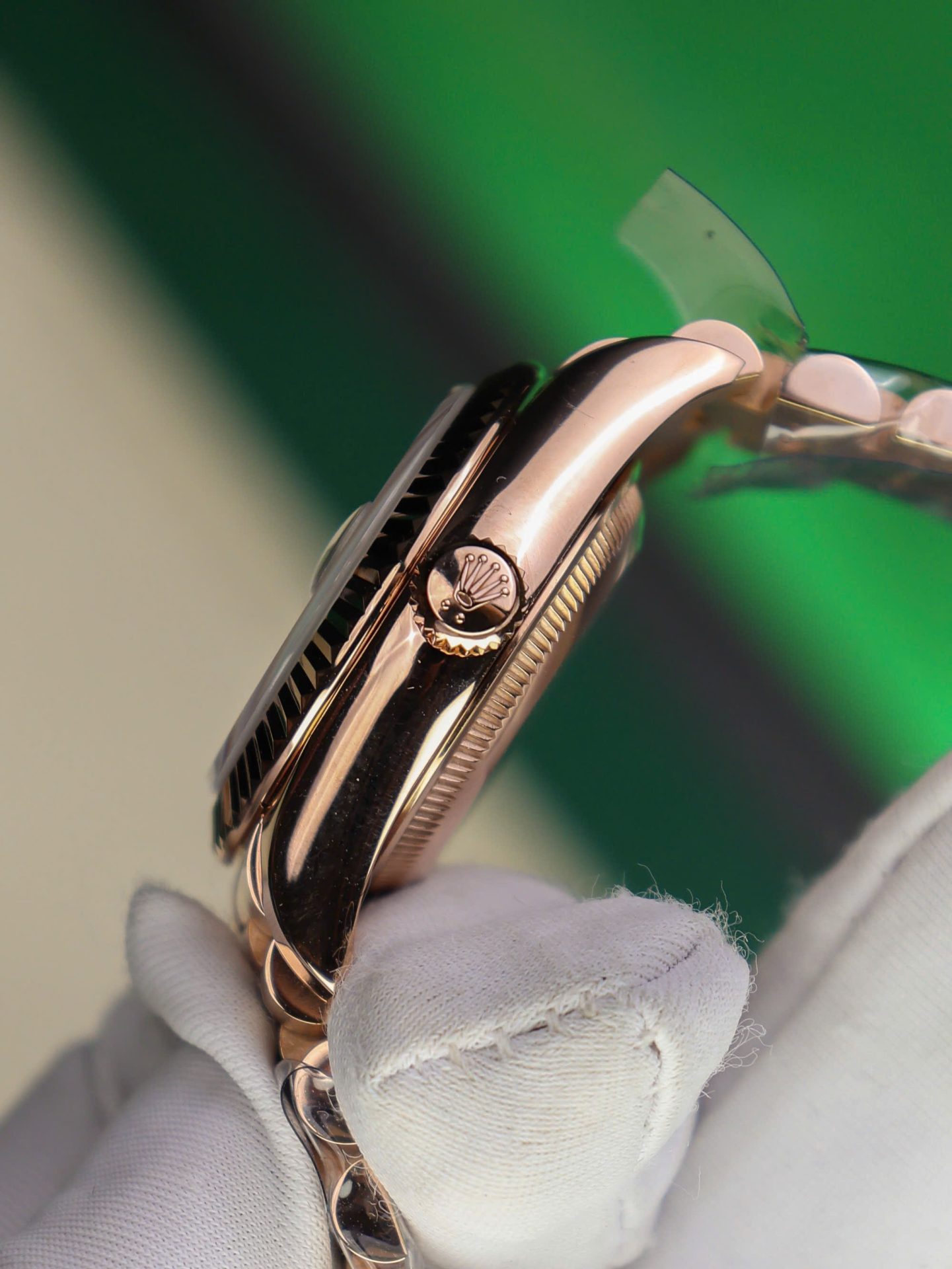 Rolex DateJust Women Copies Watches Gold Wrapped Chocolate Dial GM Factory 28mm - Elite Watch Atelier