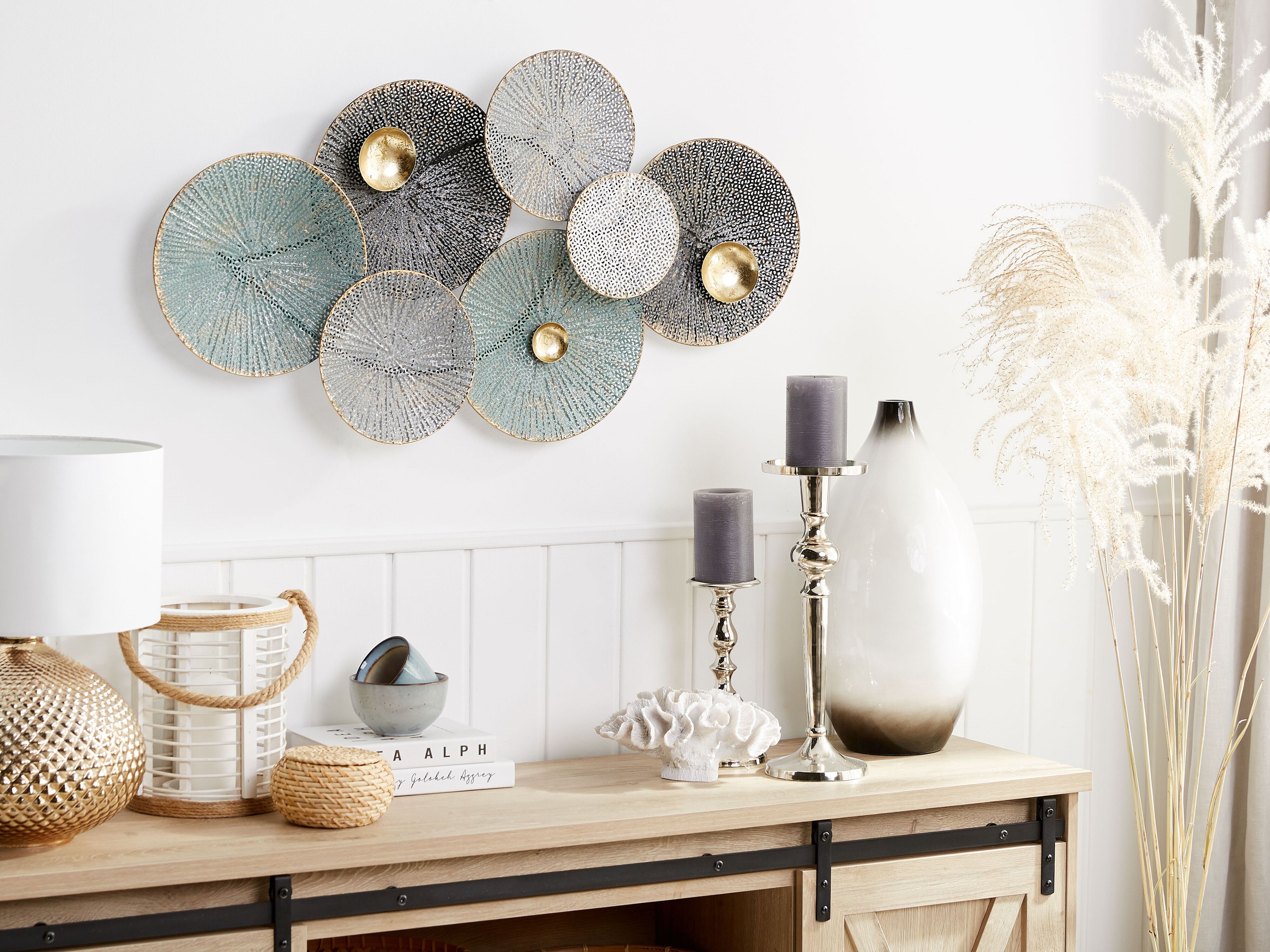 Wall Decor POLONIUM Metal 49 cm Multicolour
