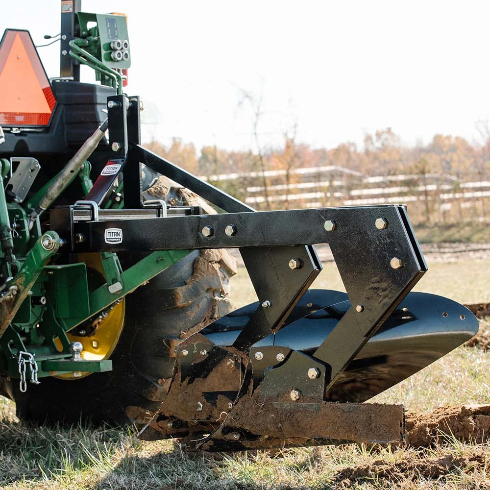 Titan Attachments 3 Point 21" Double Bottom Moldboard Turn Plow Fits Category 1 Tractors, Tow-Behind Dual Turning Plow Rotates Soil to Aerate, Tillage, Soil Prep - Image 8