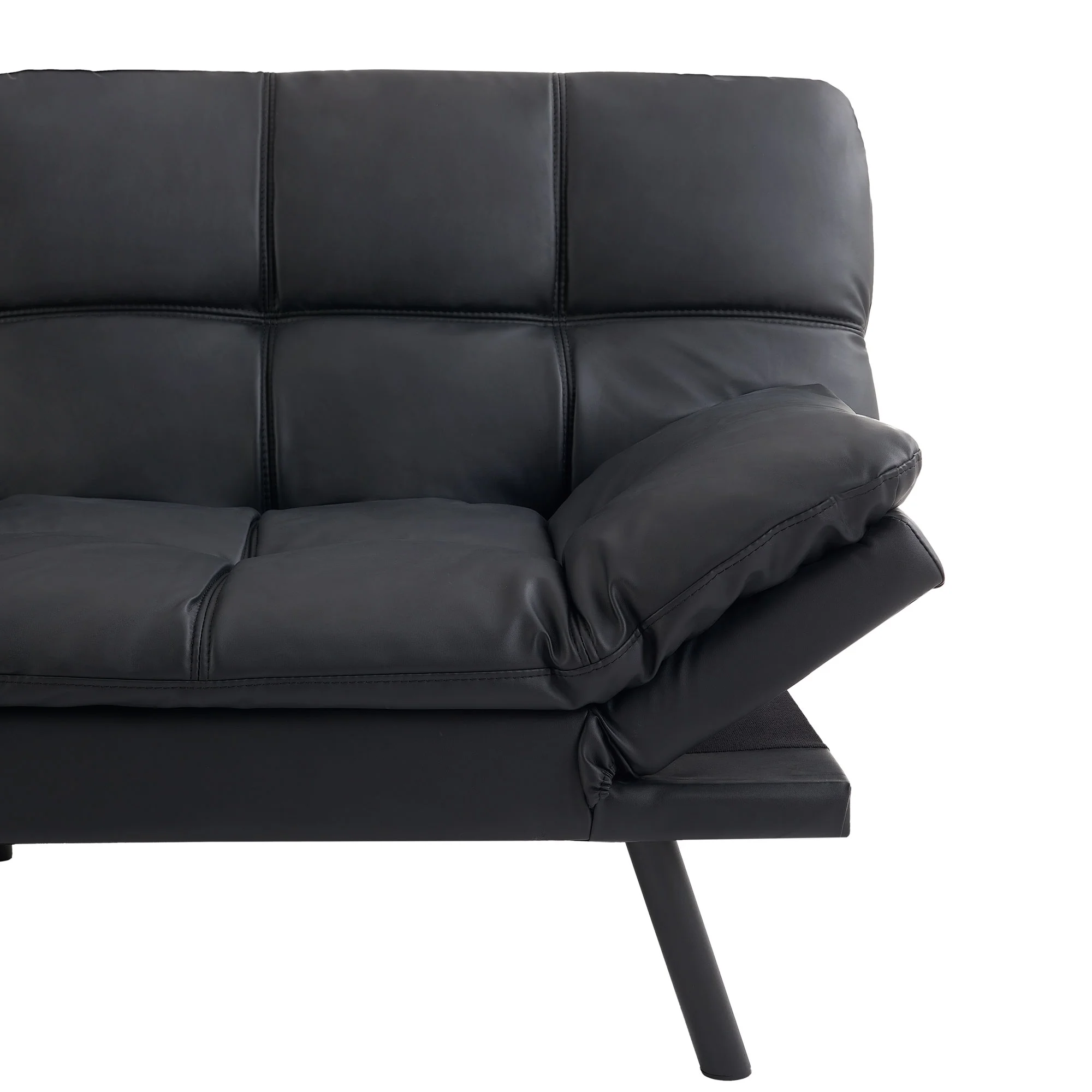 Mainstays Memory Foam Futon with 72",Black - Image 44