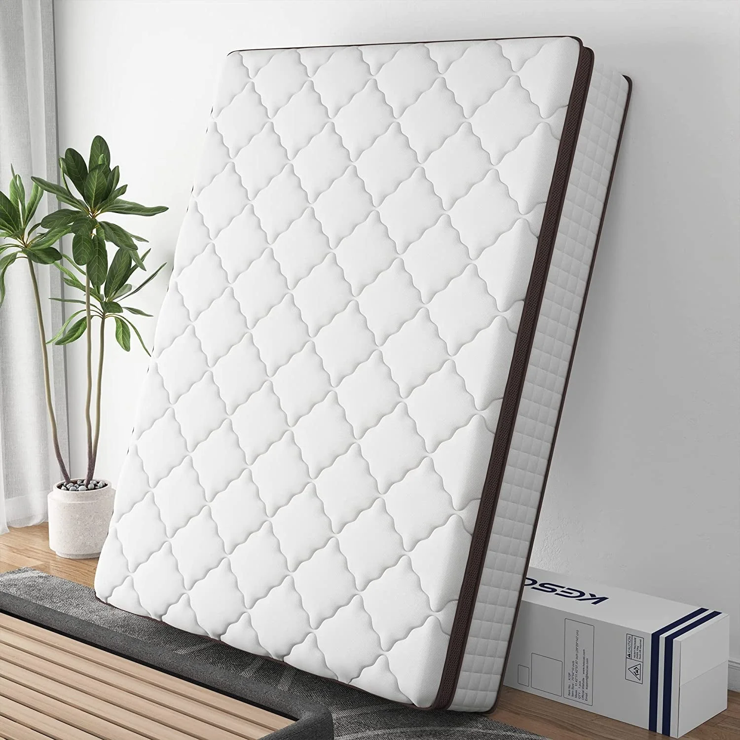 Full Size Mattress, Kescas 10 Inch Hybrid Mattress Full with Fiberglass Free, Memory Foam, Breathable Euro Pillow Top Mattress for Cooler Sleep Supportive & Pressure Relief, Medium Firm - Image 3