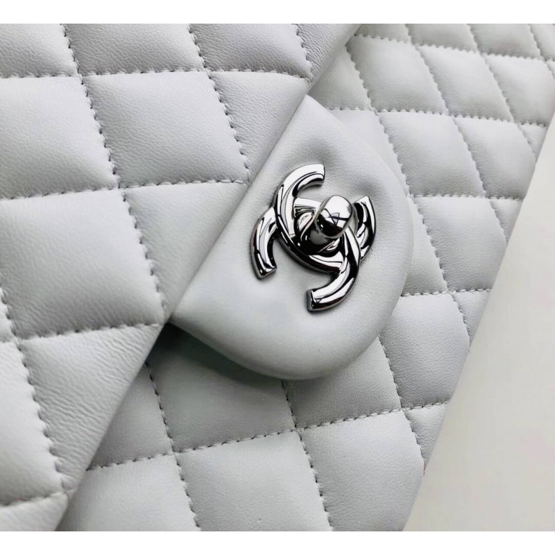 Replica Chanel 1112 White Medium Size 2.55 Lambskin Leather Flap Bag1:1High-quality replica