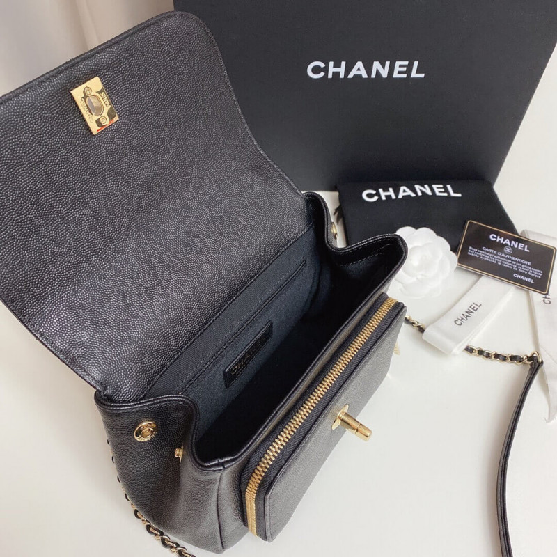 Replica Chanel Quilted Caviar Leather Small Business Affinity Bag A937491:1High-quality replica