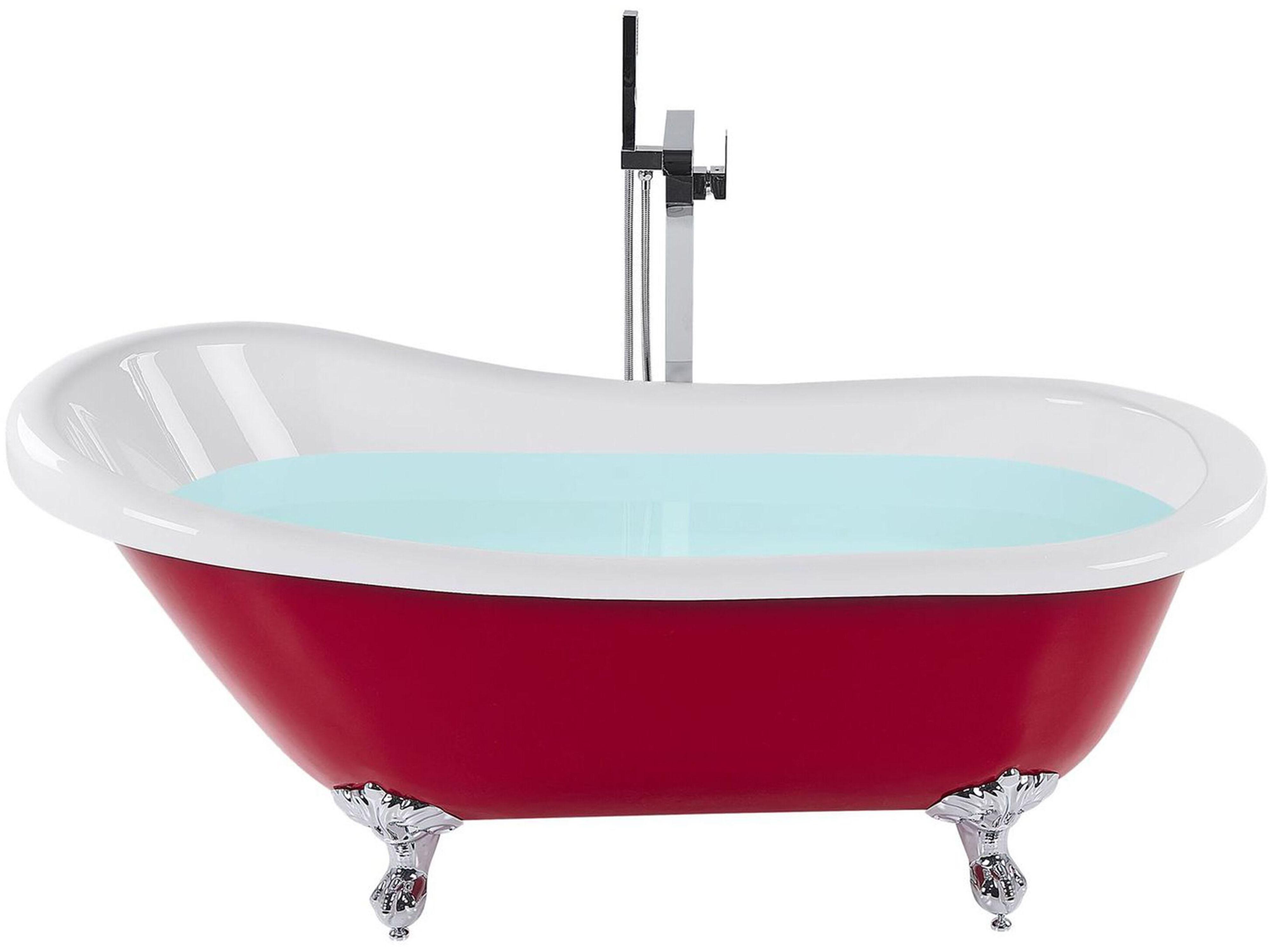 Freestanding Bathtub CAYMAN 1530 x 770 mm Red