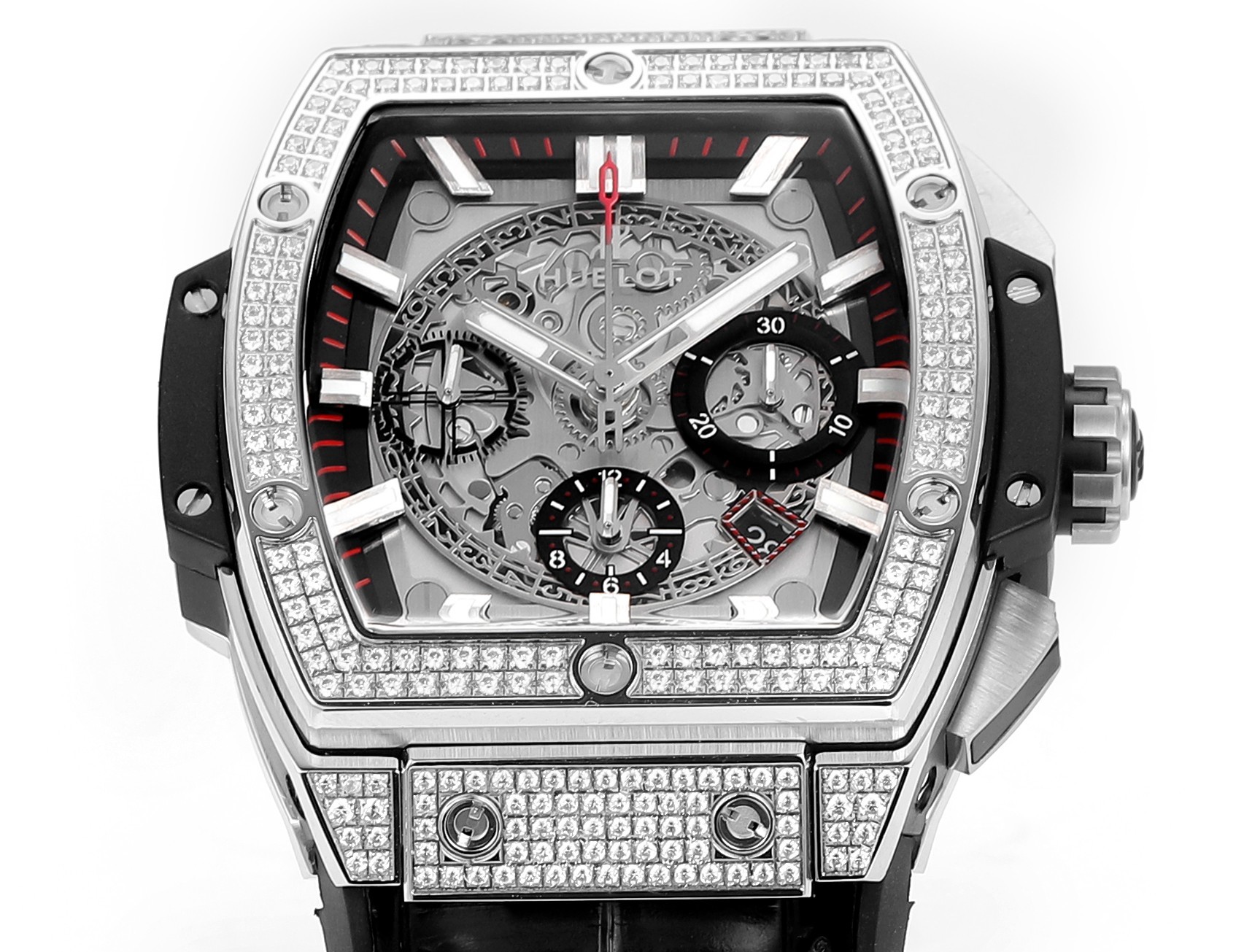Hublot SPIRIT OF BIG BANG Chronograph, 45 mm Textured rubber strap(1:1 replica) - Top club