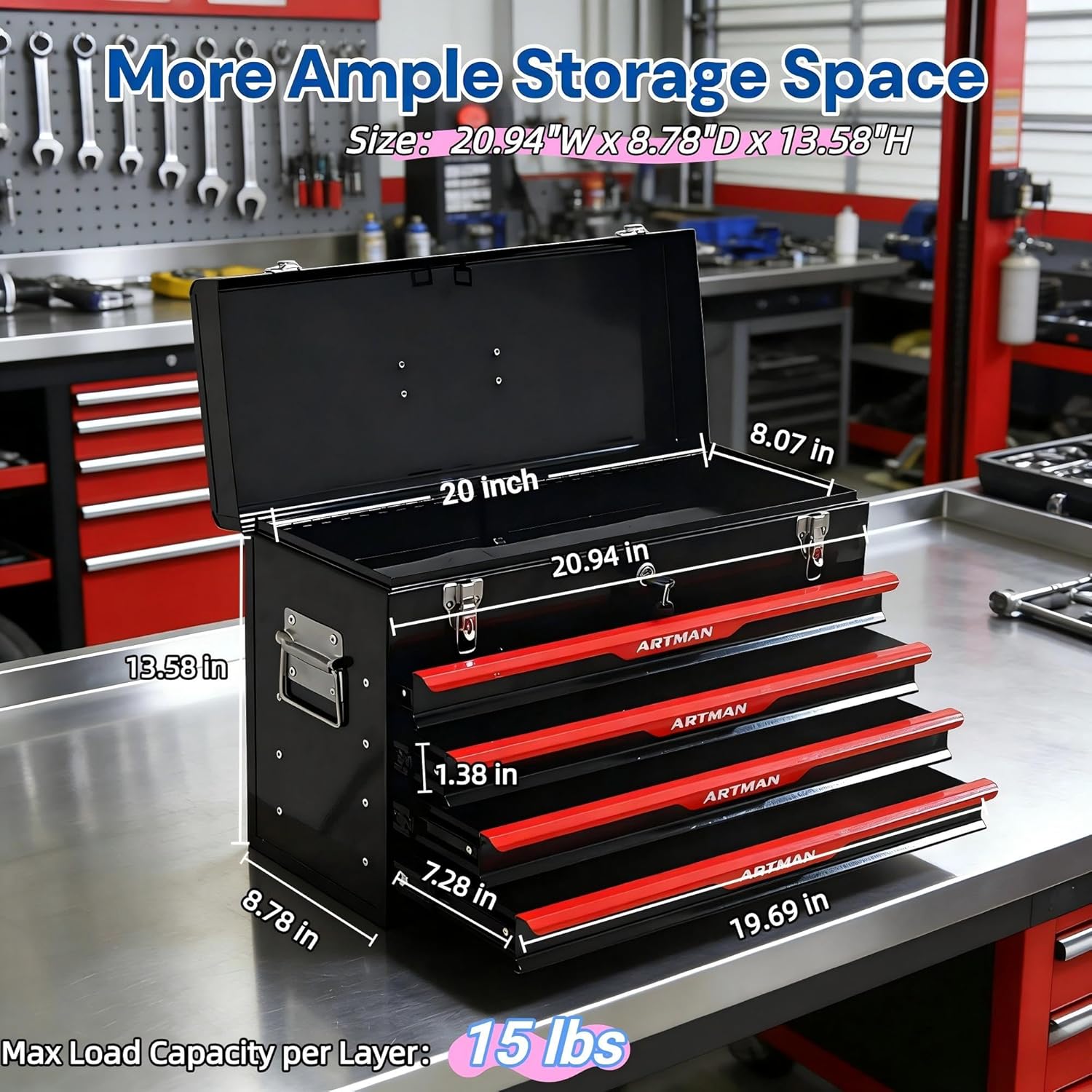 4 Drawers Tool Box, 21