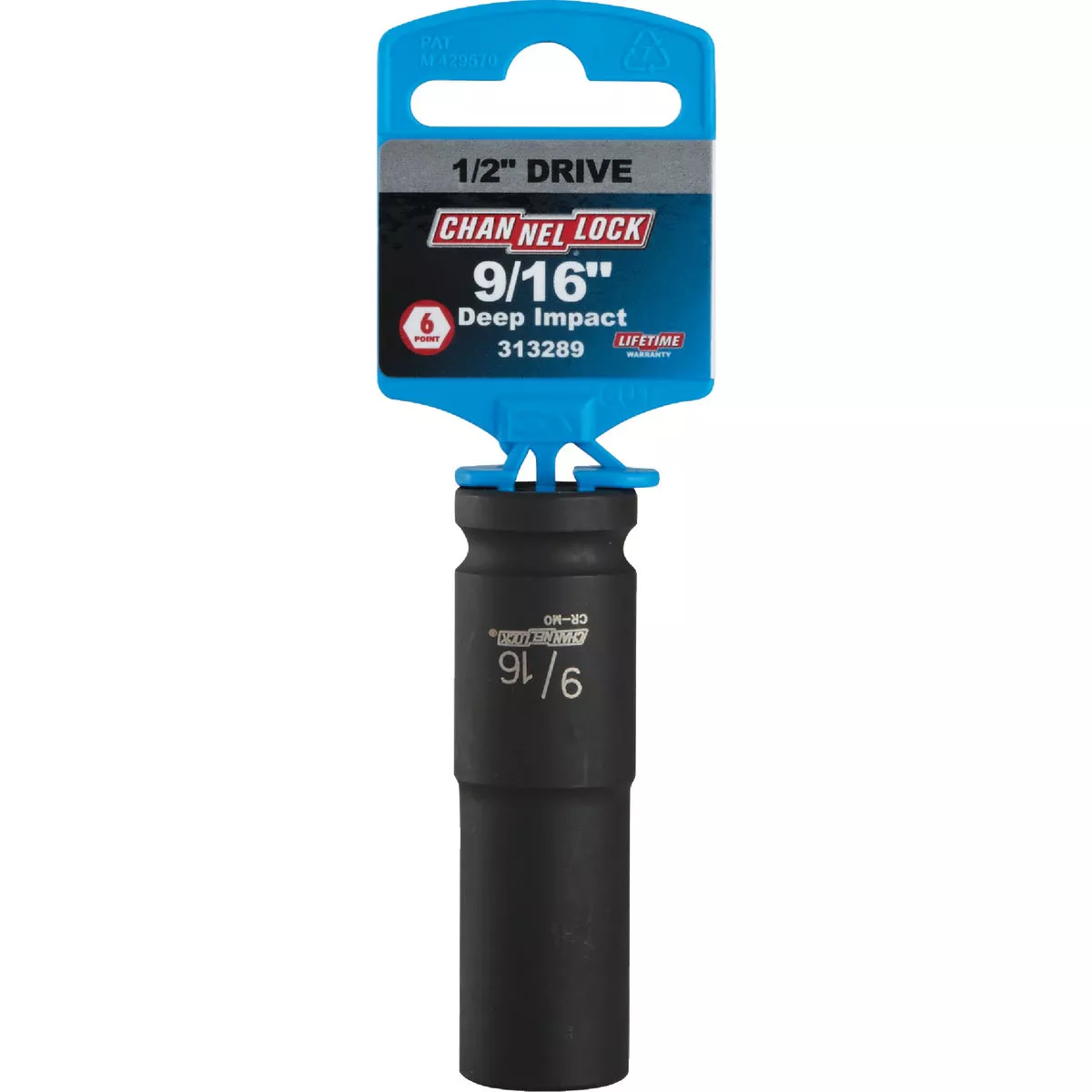 Channellock 1/2 In. Drive 9/16 In. 6-Point Deep Standard Impact Socket