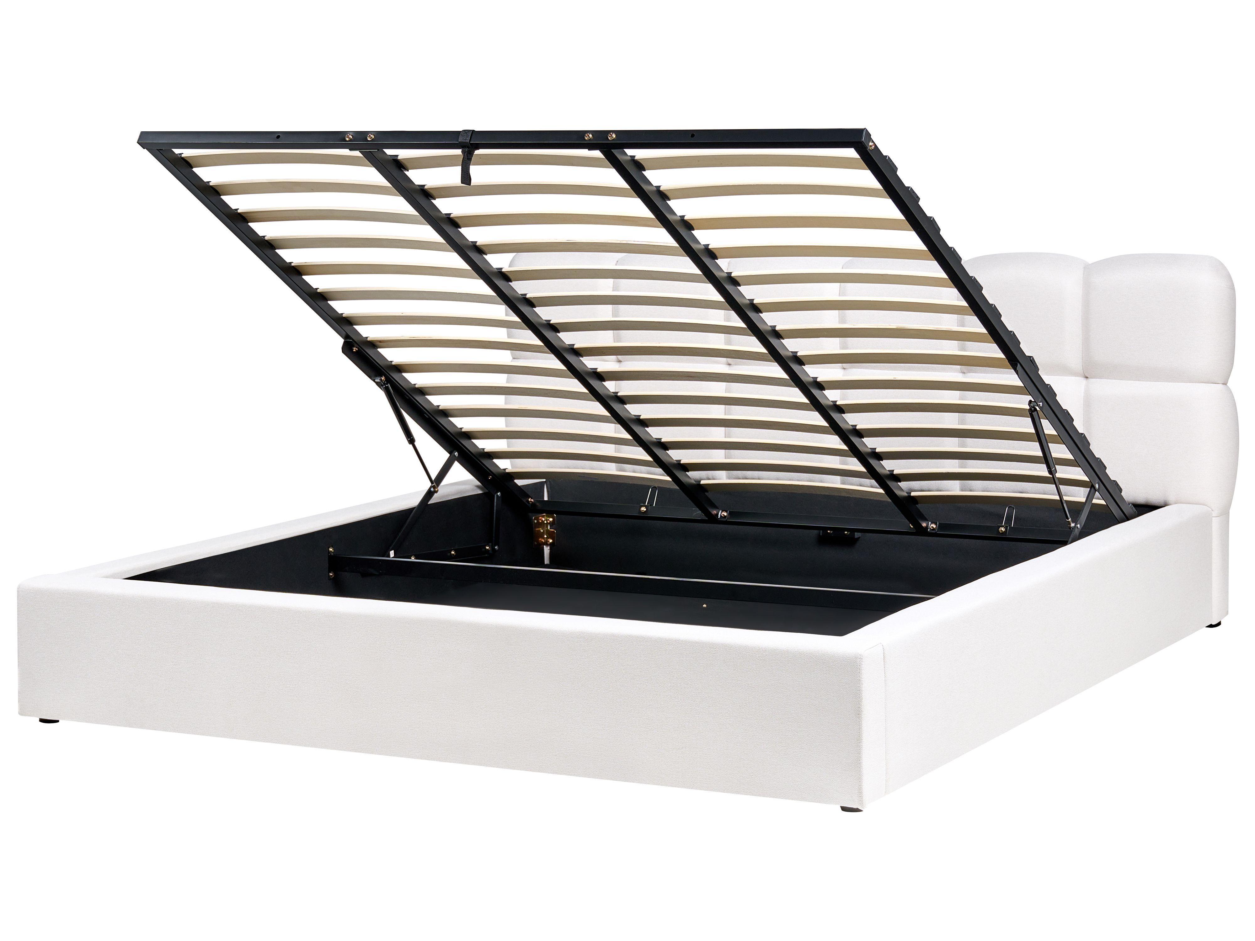 Ottoman Bed Fabric BASTON 180 x 200 cm (EU Super King) Off-White