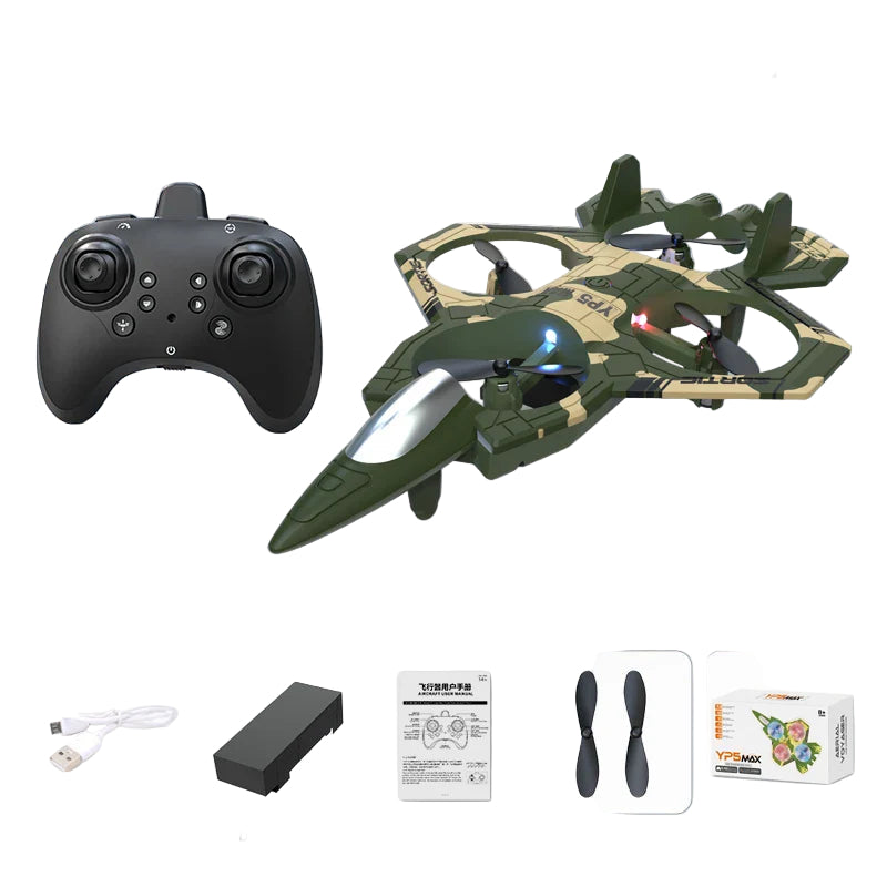 Lichtgewicht RC Vliegtuig met Gyroscopische Stabilisatie en LED Verlichting – Perfect voor Beginners en Kinderen