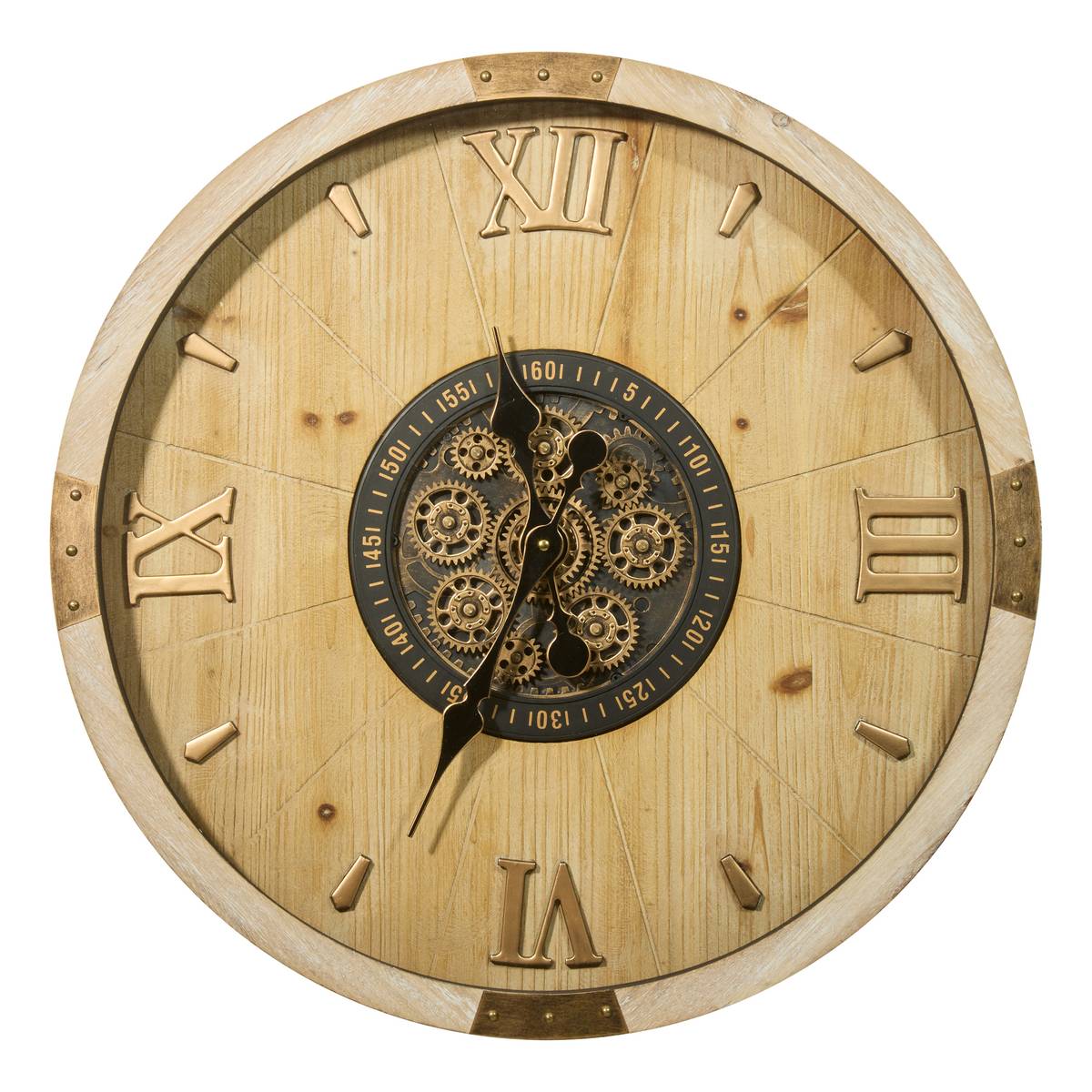 Clock "Micka" Beige, 63.5x8 cm