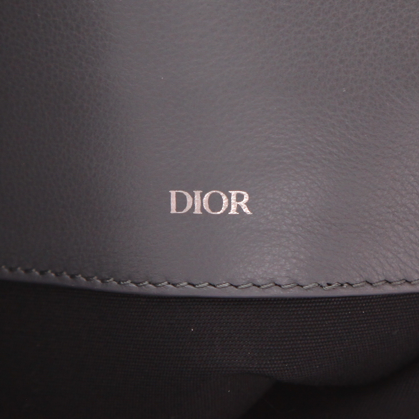 Dior pouch in grey and silver monogram canvas Oblique1:1High-quality replica