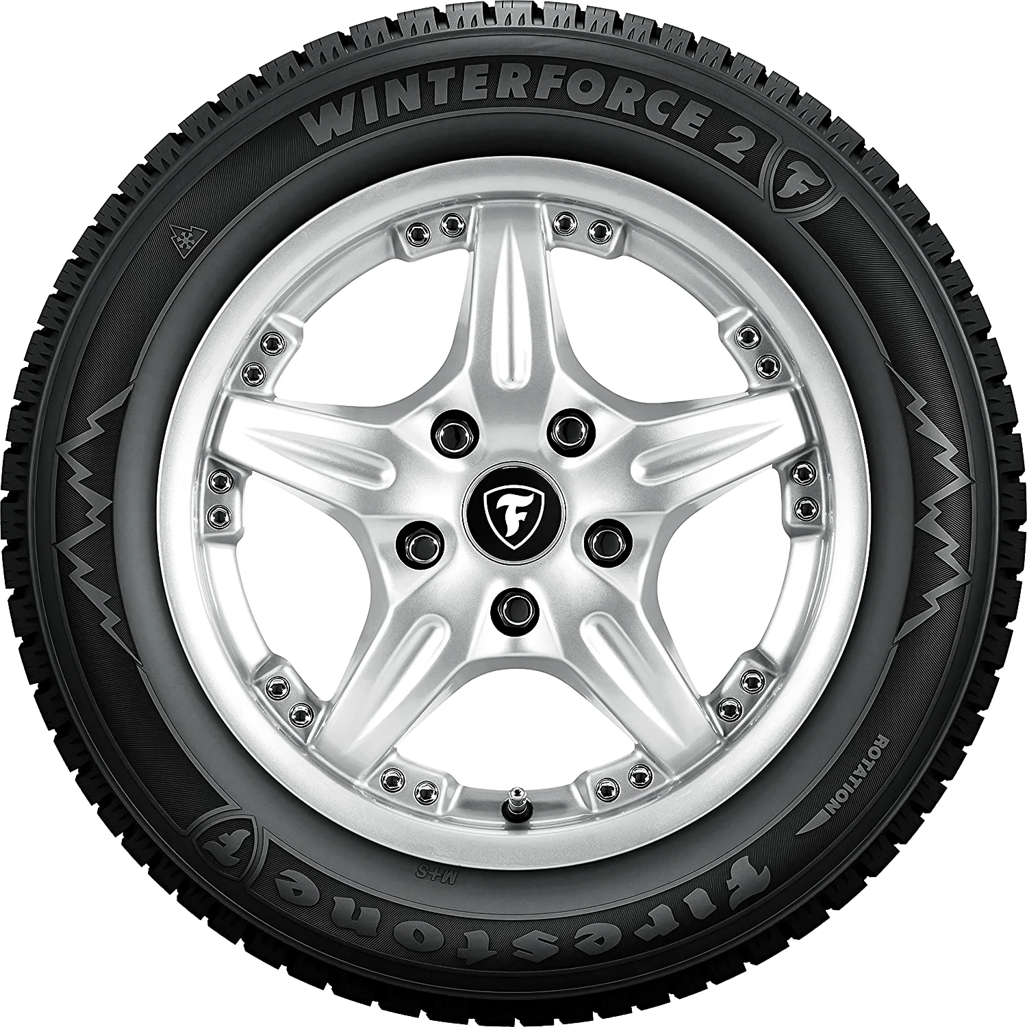 Set of 4 Firestone Winterforce 2 205/65R16 95S Winter Tires