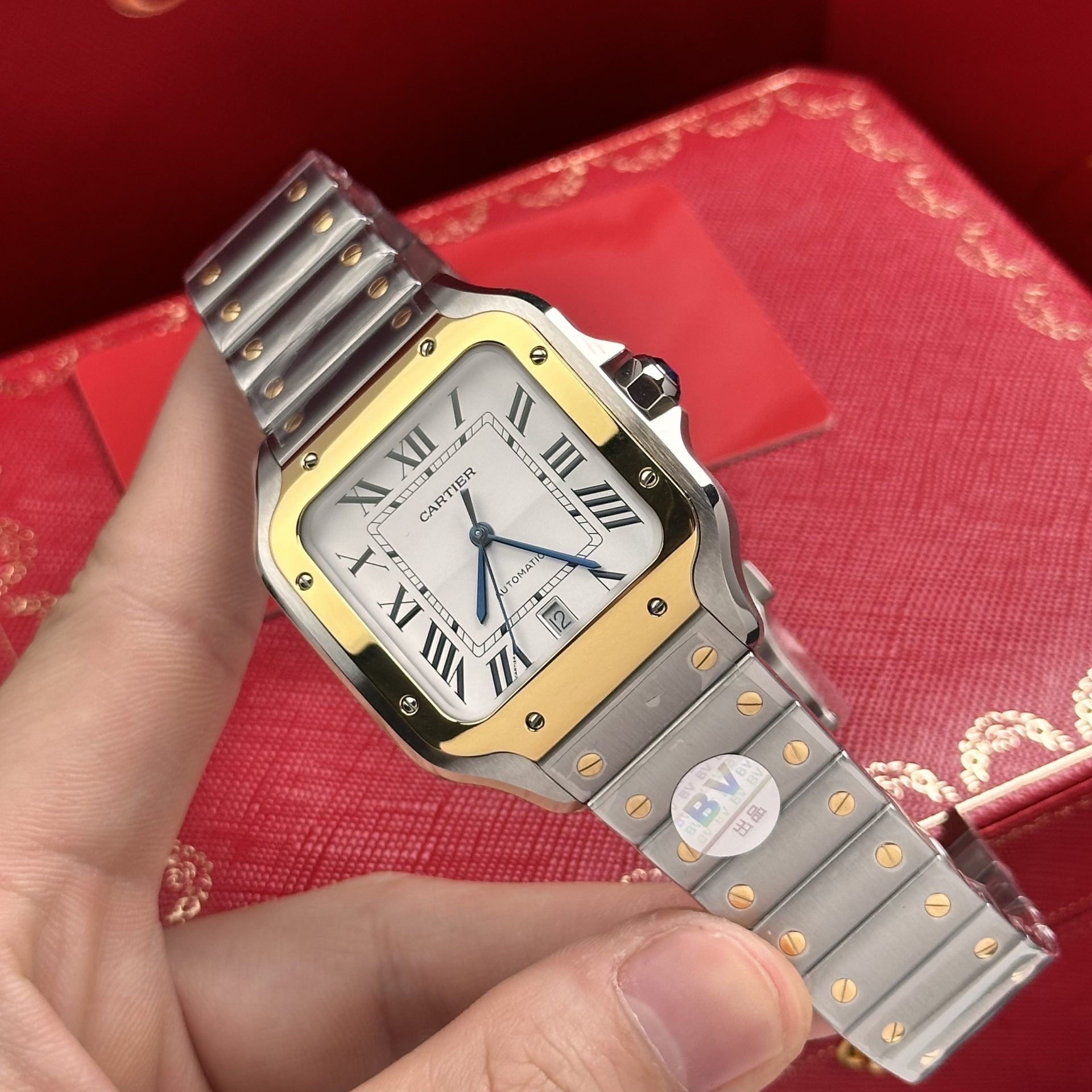 Cartier Replica 11 Watch Santos de Cartier W2SA0009 Demi Gold BV Factory 39.8mm - Top club