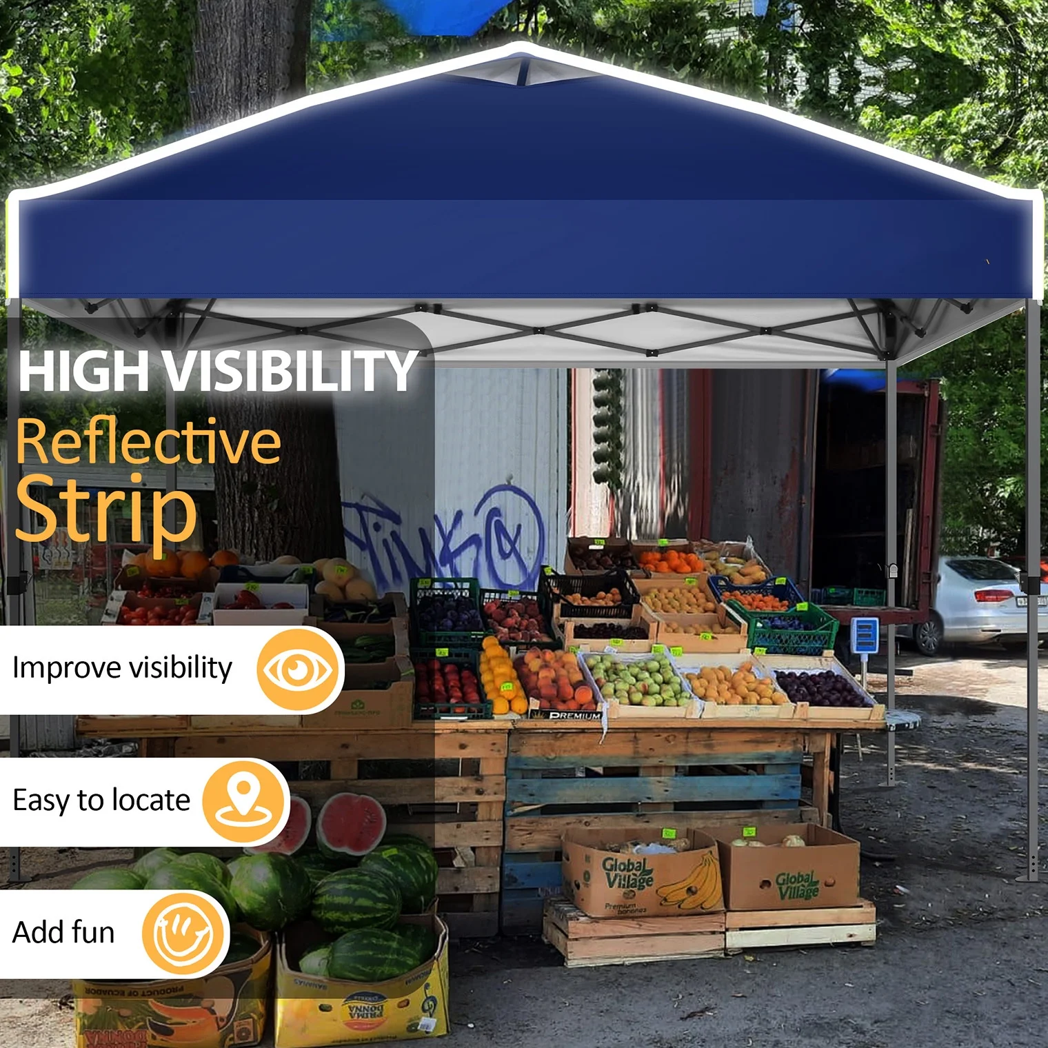 COBIZI 10x10 EZ Pop up Canopy Gazebo with Sidewalls,Pop up Canopy Tent Instant Shelter for Outdoor Party Camping Backyard Beach with Air Vent ,Carry Bag,Stakes,Ropes,Black - Image 27