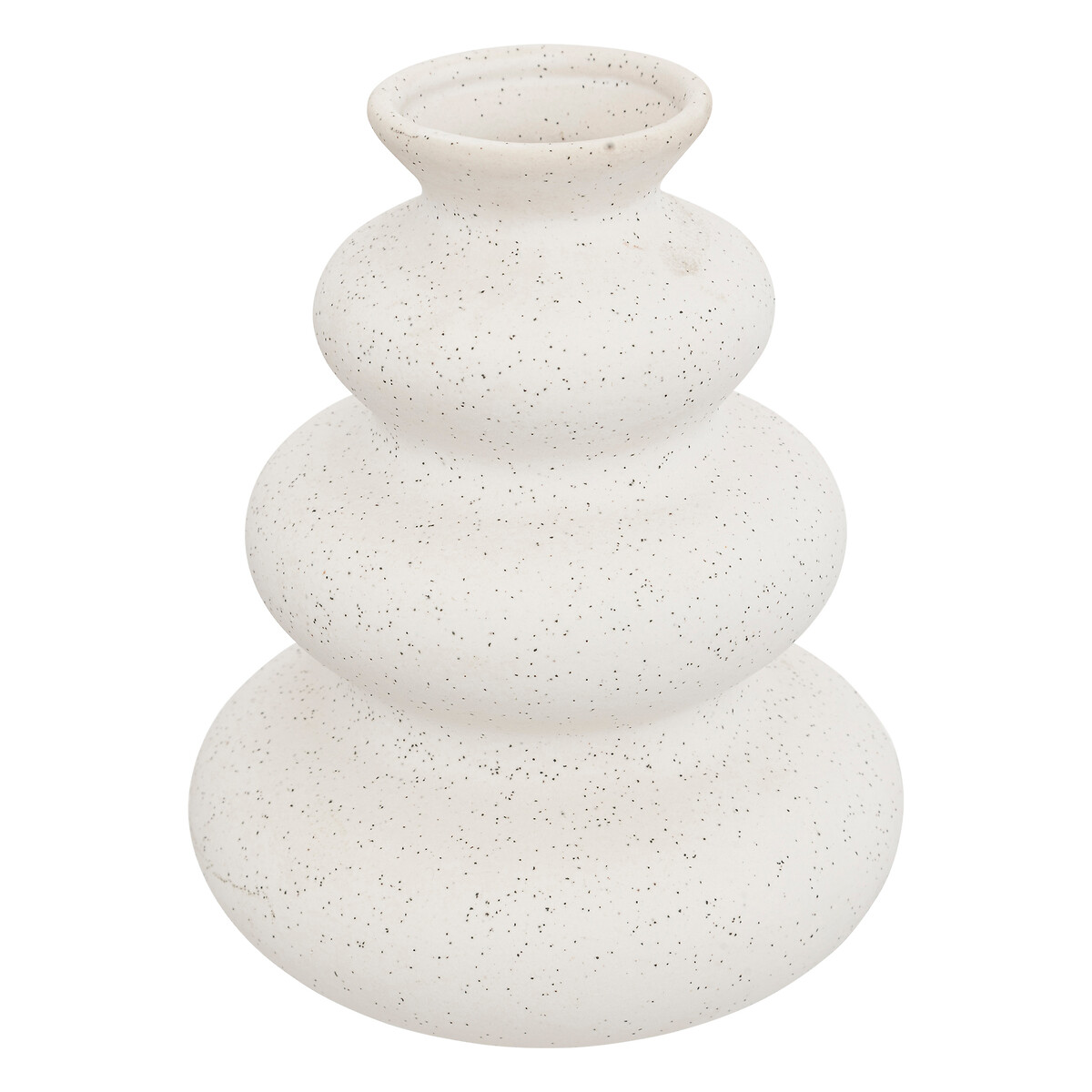 Vase Ceramic, white, h.20 cm