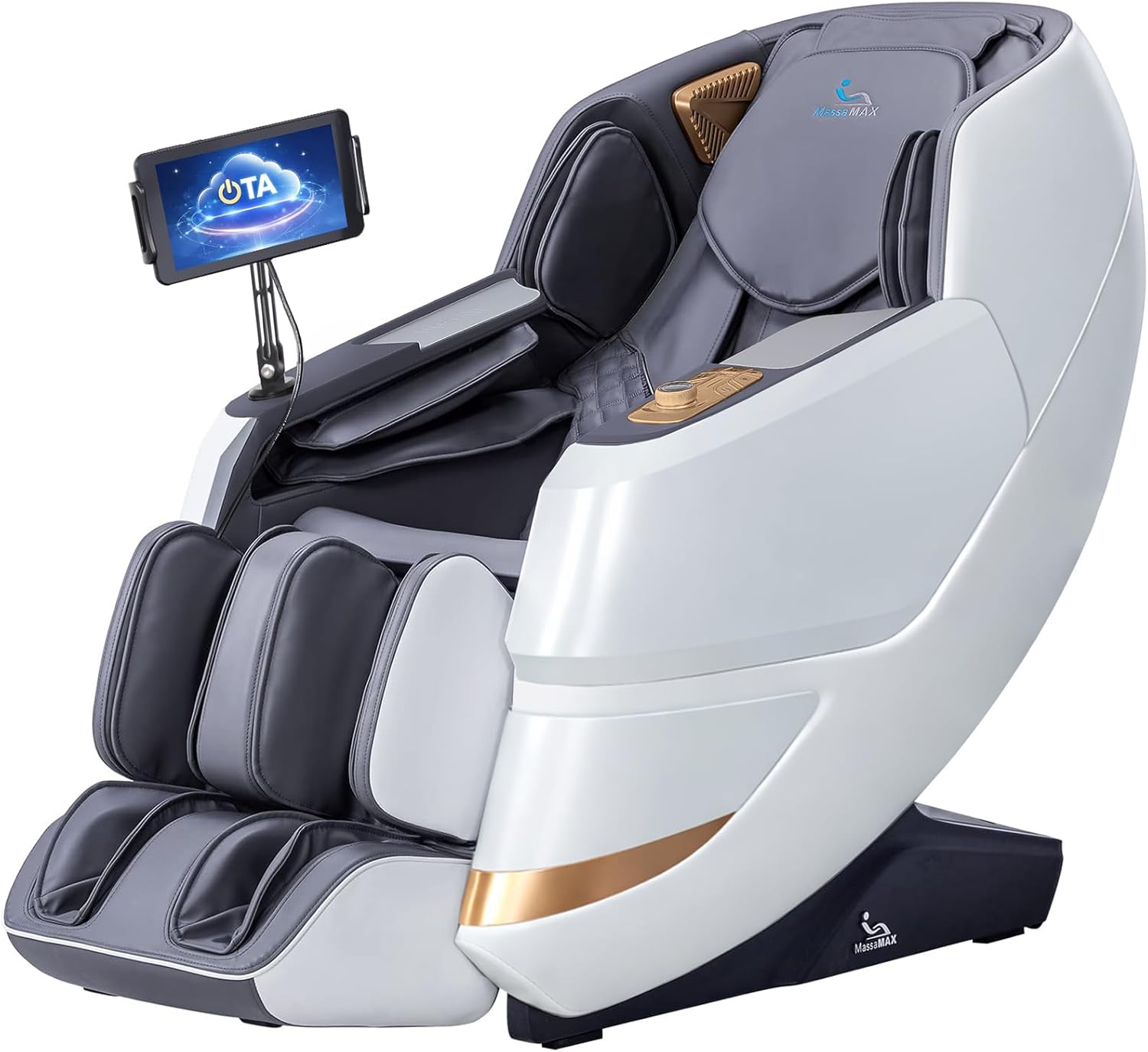 MassaMAX 2026 4D Massage Chair, Full Body Recliner with OTA Cloud Tech, Deep Yoga Stretch, 27 Auto Modes, 55