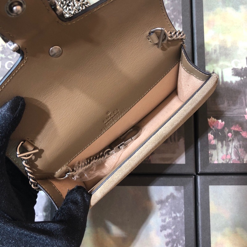 Replica Gucci Dionysus Leather Canvas Super Mini Bag1:1High-quality replica
