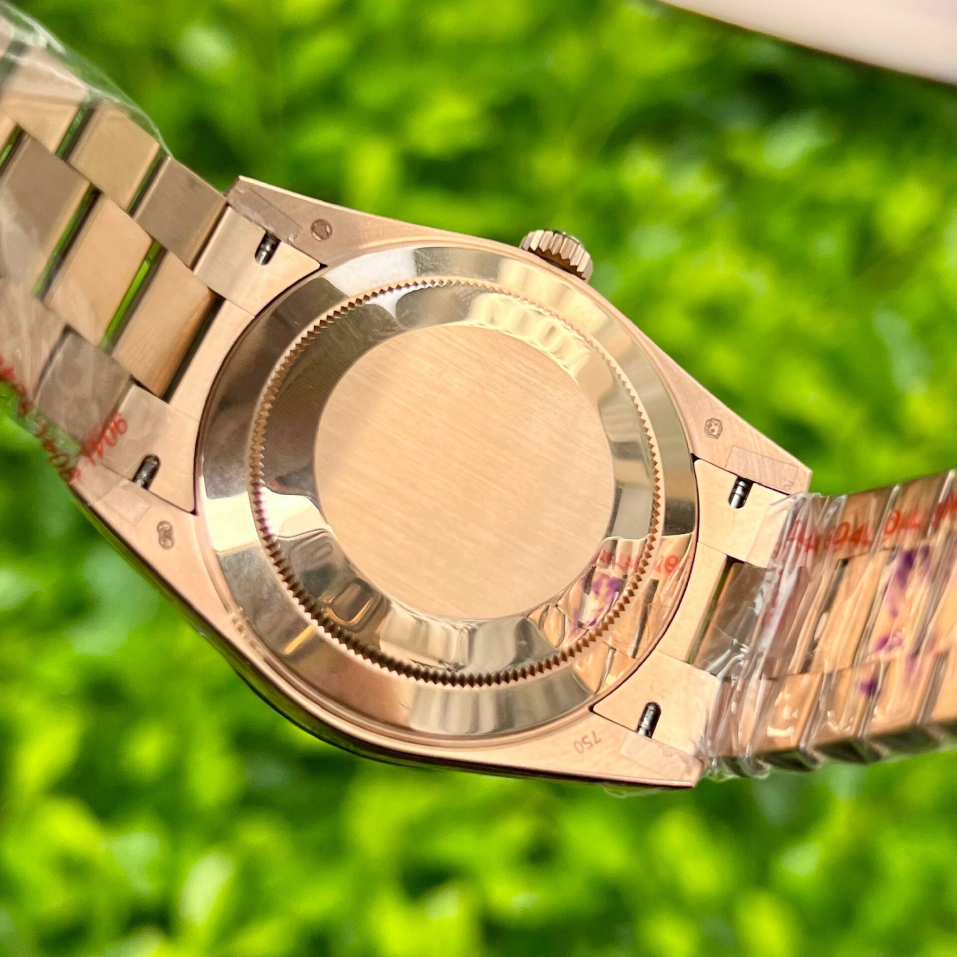 Rolex Day-Date 228235 Pink Dial Stone With Number GM Factory 40mm - Top club