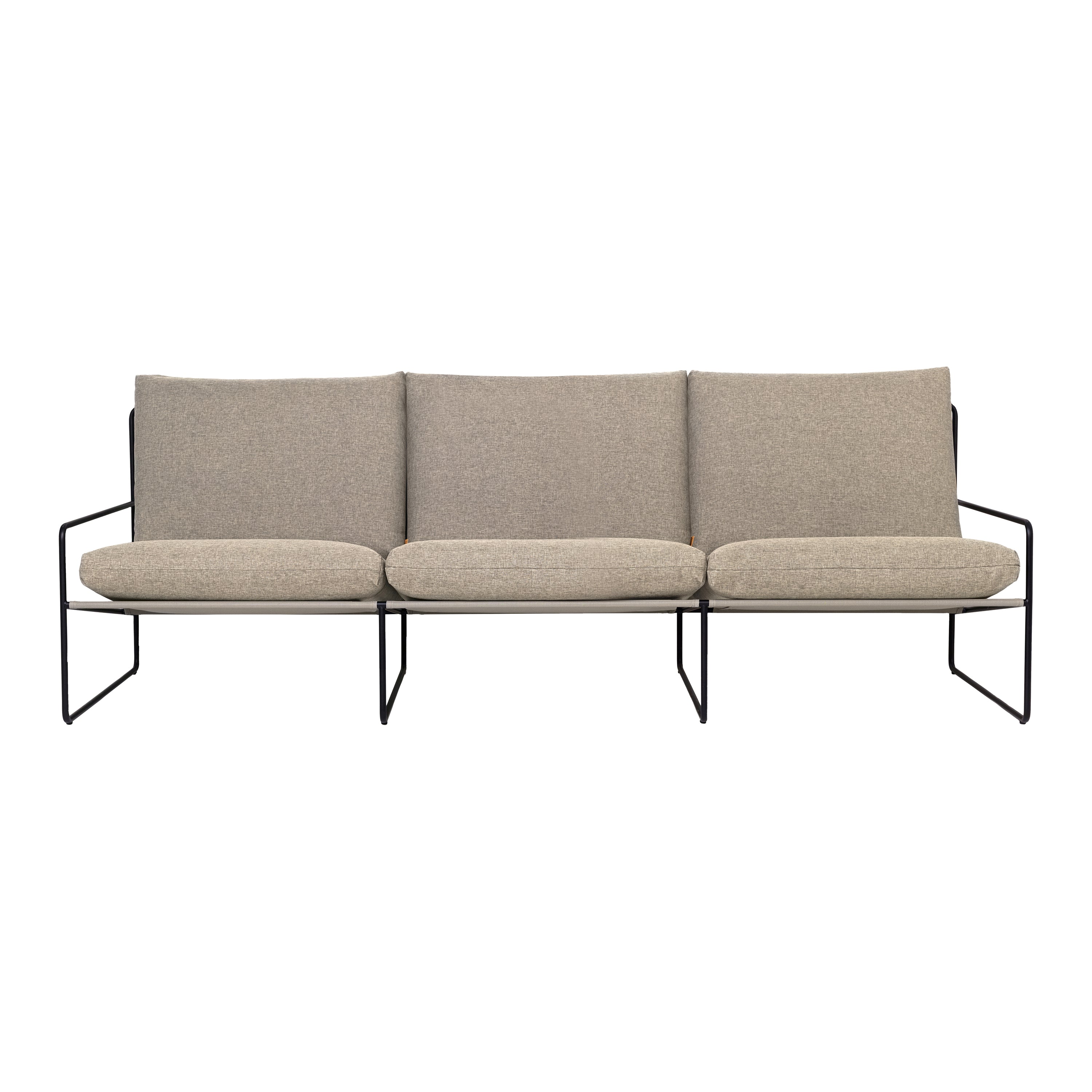 Ferm Living Desert 3-zitsbank - Dolce - Black / Dark Sand