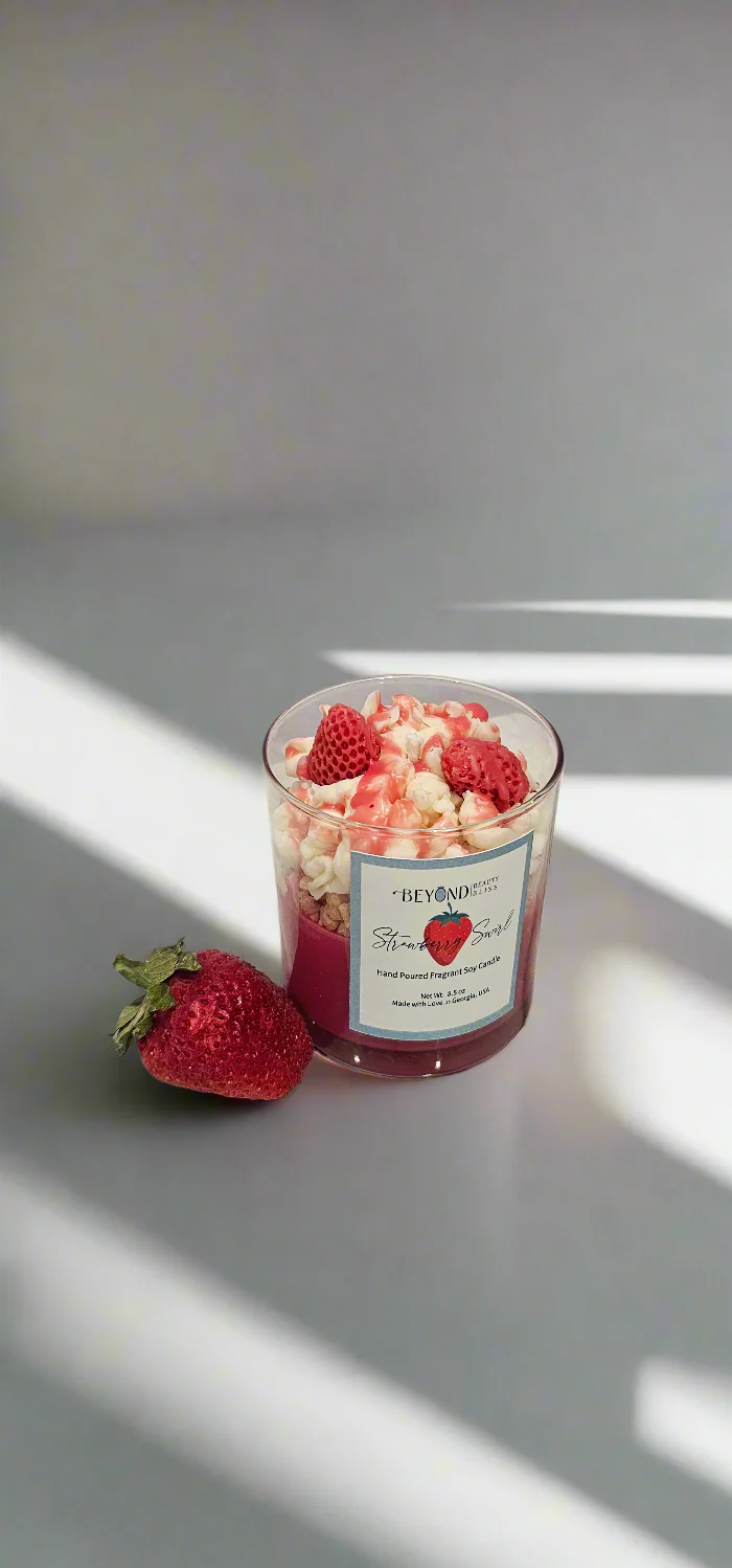 Strawberry Swirl Candle