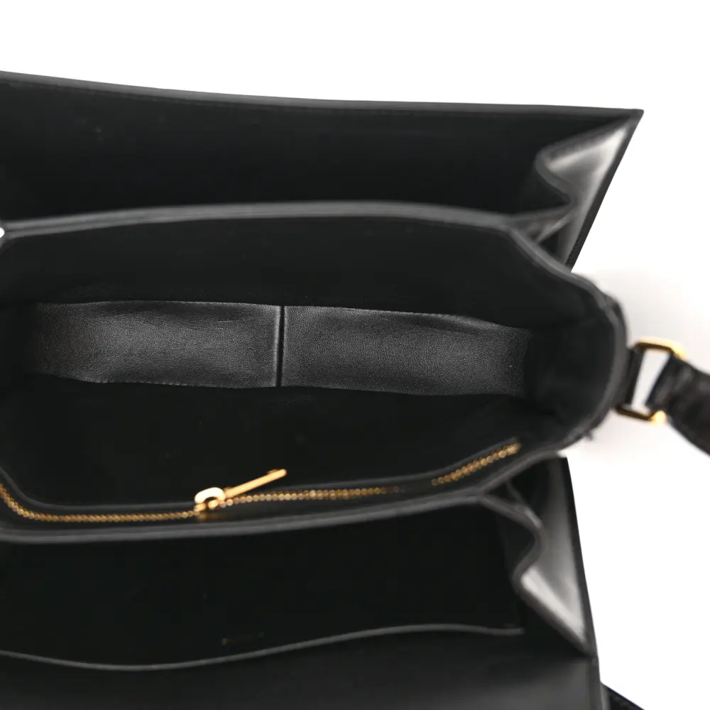 Replica Celine Black Shiny Calfskin Bag with Gold Hardware1:1High-quality replica
