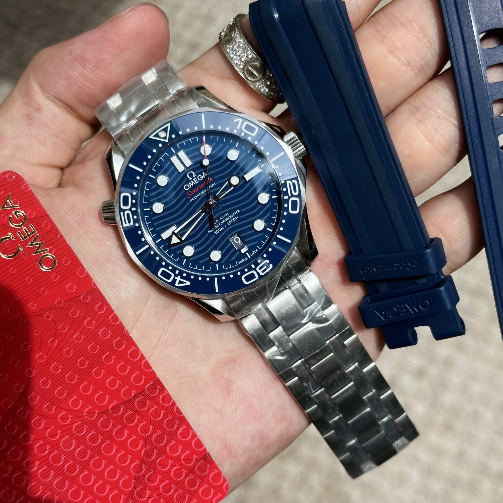 Omega Replica 1:1 Watch Seamaster Blue Dial Full Set VS Factory 42mm - Elite Watch Atelier