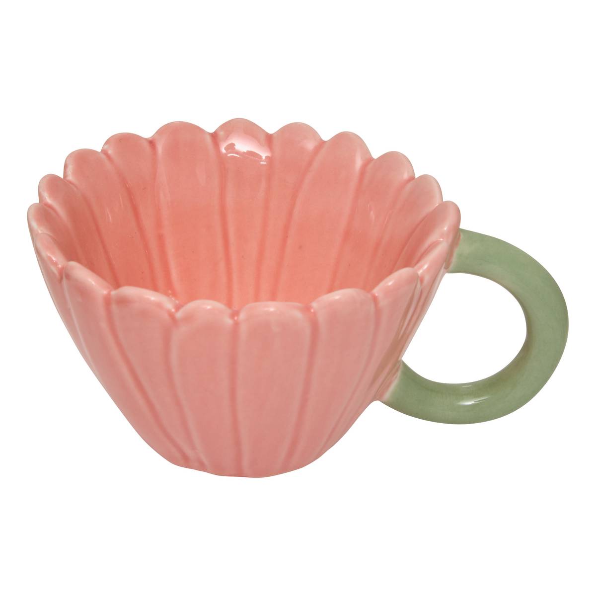 Mug "Rose Flower" 200 ml, Stoneware (ceramic)