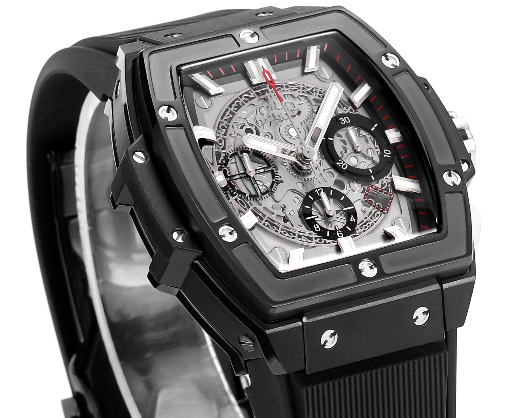 Hublot SPIRIT OF BIG BANG Chronograph, 45 mm Textured rubber strap(1:1 replica) - Top club