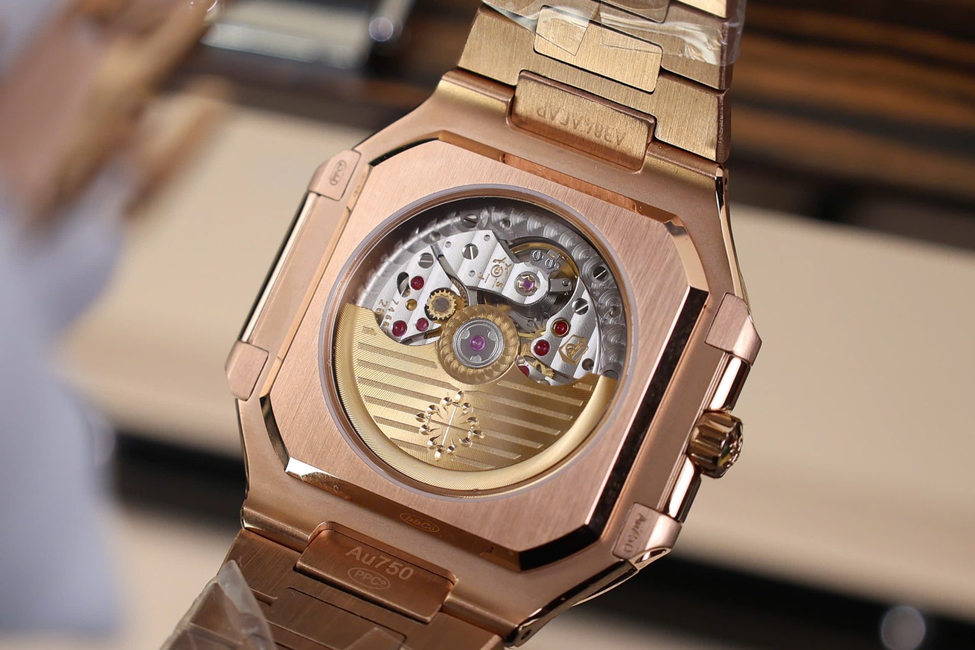 Patek Philippe Cubitus 5821 Replica Watch Rose Gold White Dial TW Factory 45mm - Top club