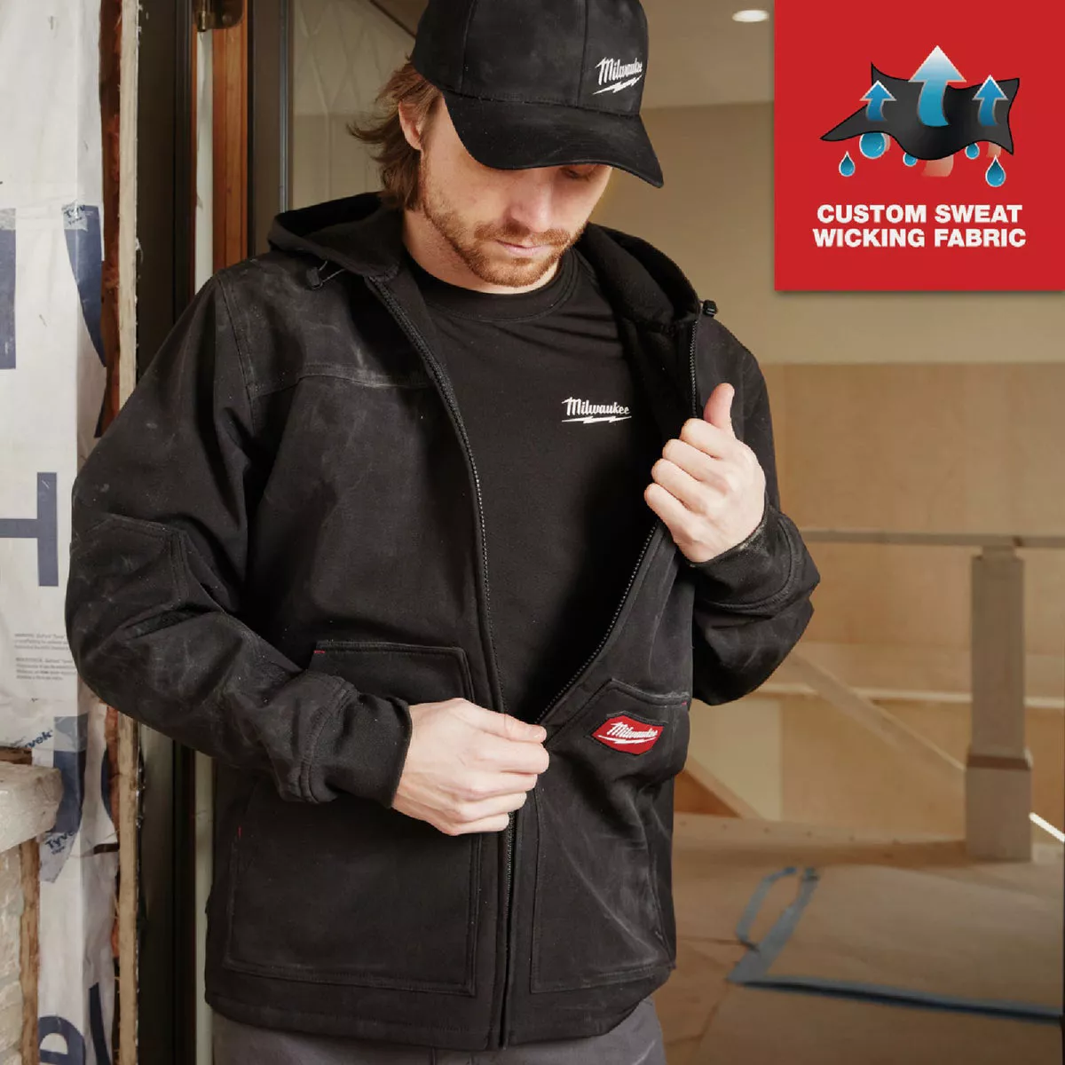 Milwaukee Workskin XL Black Long Sleeve Men's Base Layer Shirt