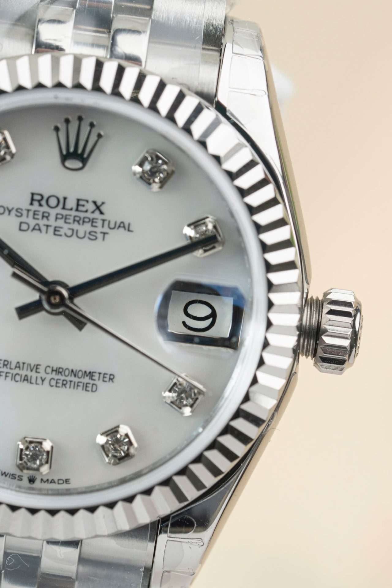 Rolex DateJust Lady Fake Watch Dial Mother Of Pearl Jubilee Strap 31mm - Elite Watch Atelier