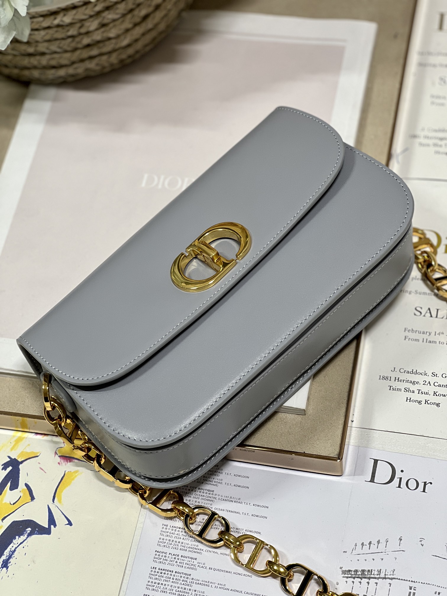 30 Montaigne Avenue Bag Black/White/Blue/Beige/Light Pink For Women 9 in/ 22.5cm M9260UMOA_M9001:1High-quality replica