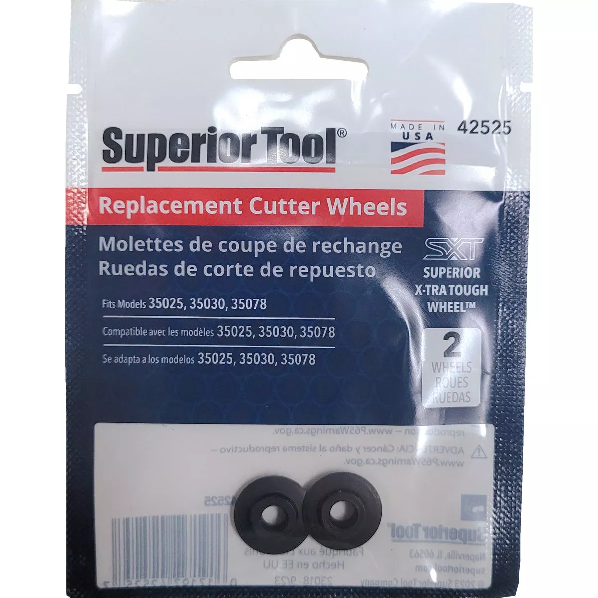 Superior Tool Replacement Cutter Wheel (2-Piece)