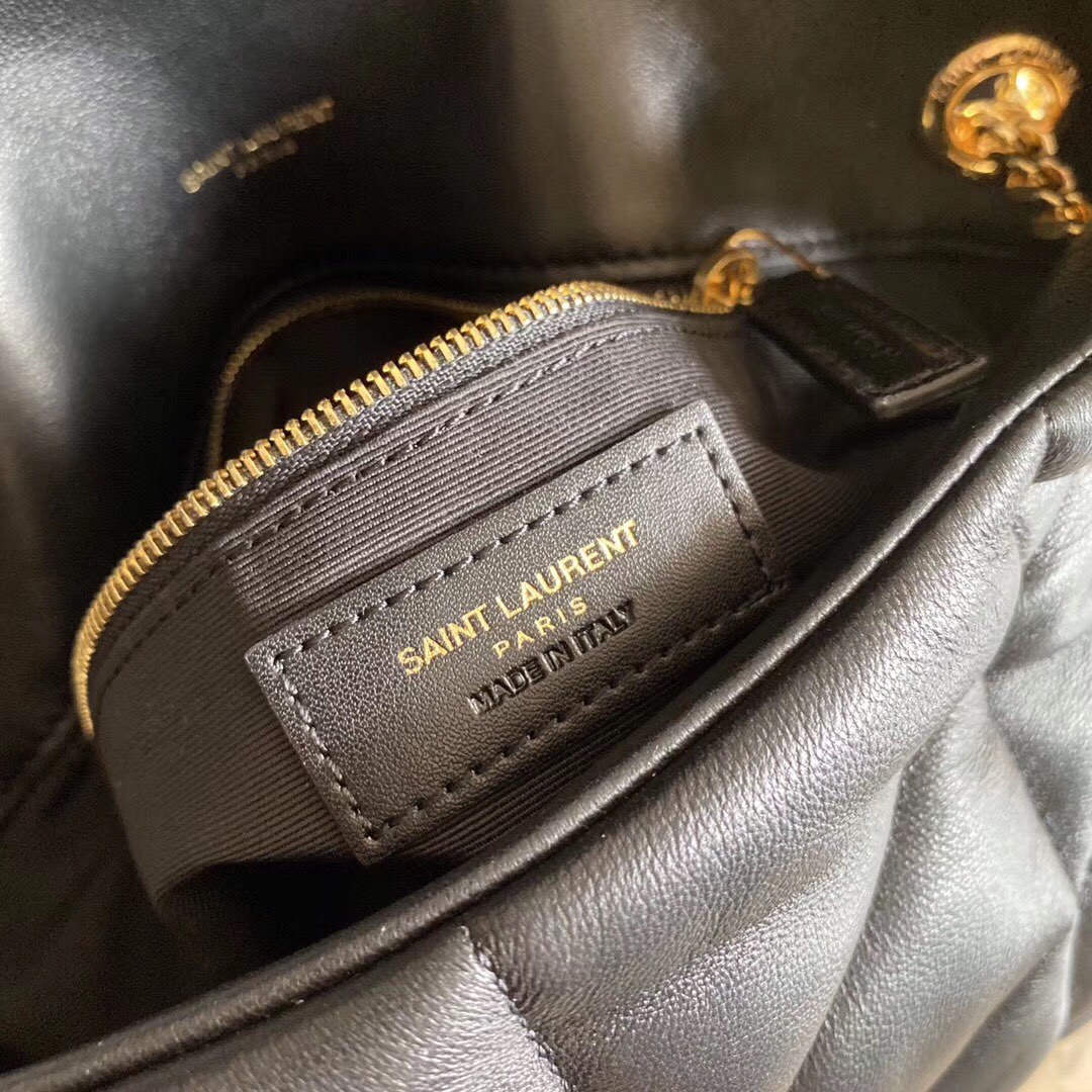 PUFFER MEDIUM BAG IN QUILTED LAMBSKIN1:1High-quality replica