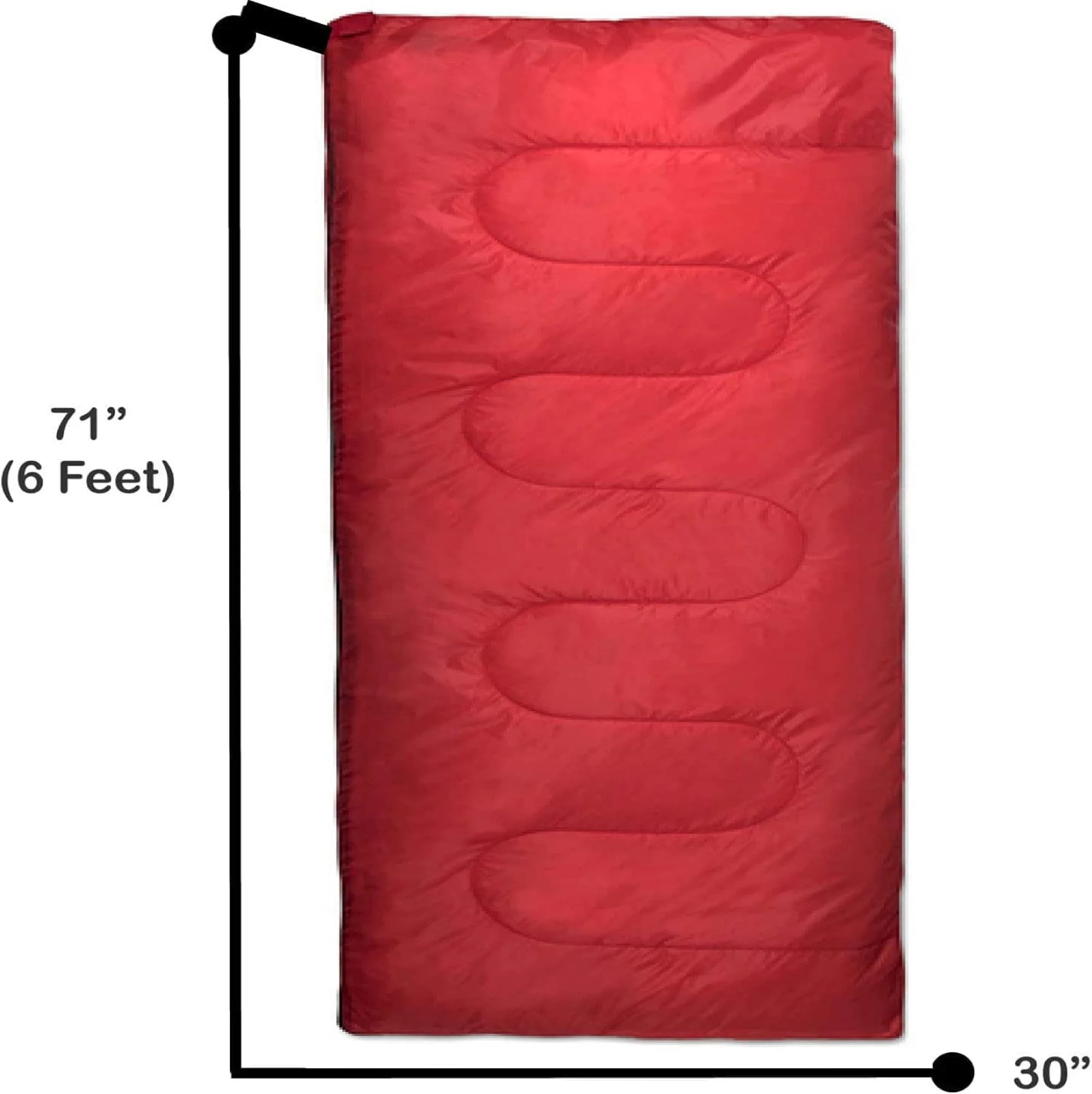 10 Pack Bulk Wholesale of Cold Weather Envelope Sleeping Bags for Adults, Kids, Homeless, Camping, Indoors, Outdoors - 10 Count Sleeping Bags in Black, Navy Blue, Forest Green, Red - 71"L x 30"W - Image 15
